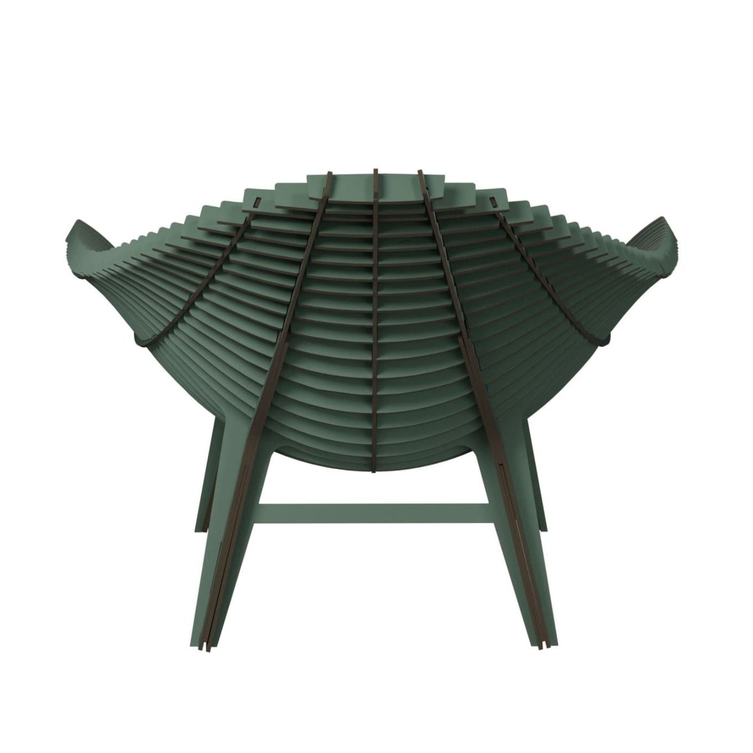 Outdoor armchair MANTA green