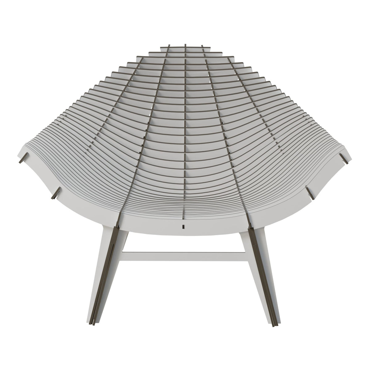White outdoor armchair MANTA