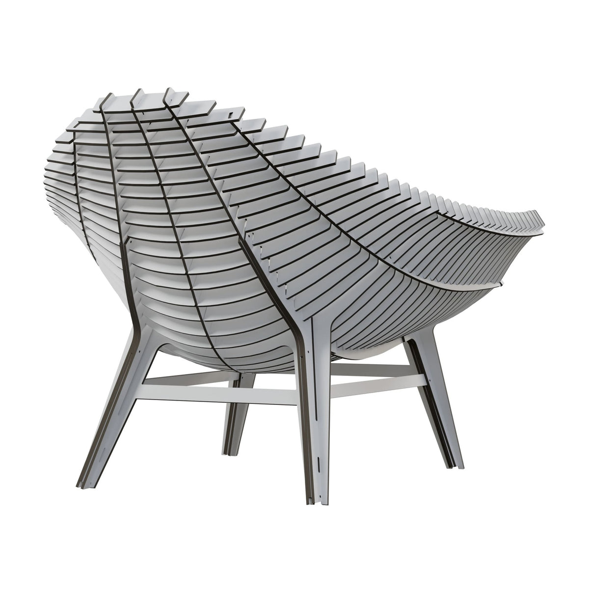 White outdoor armchair MANTA