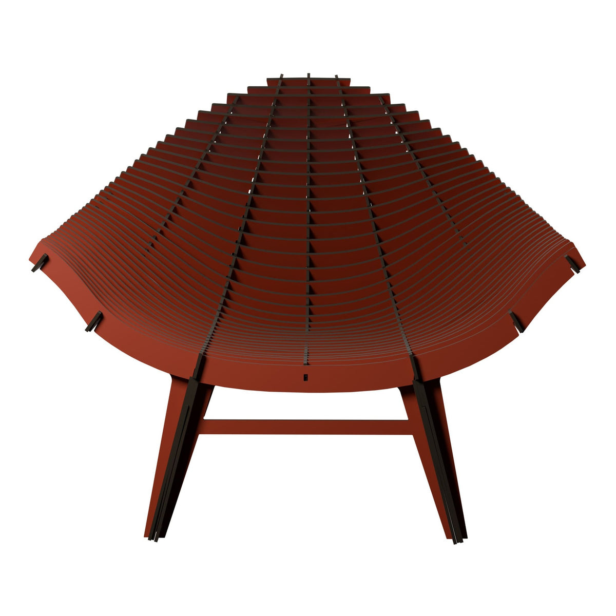 Outdoor armchair MANTA in orange