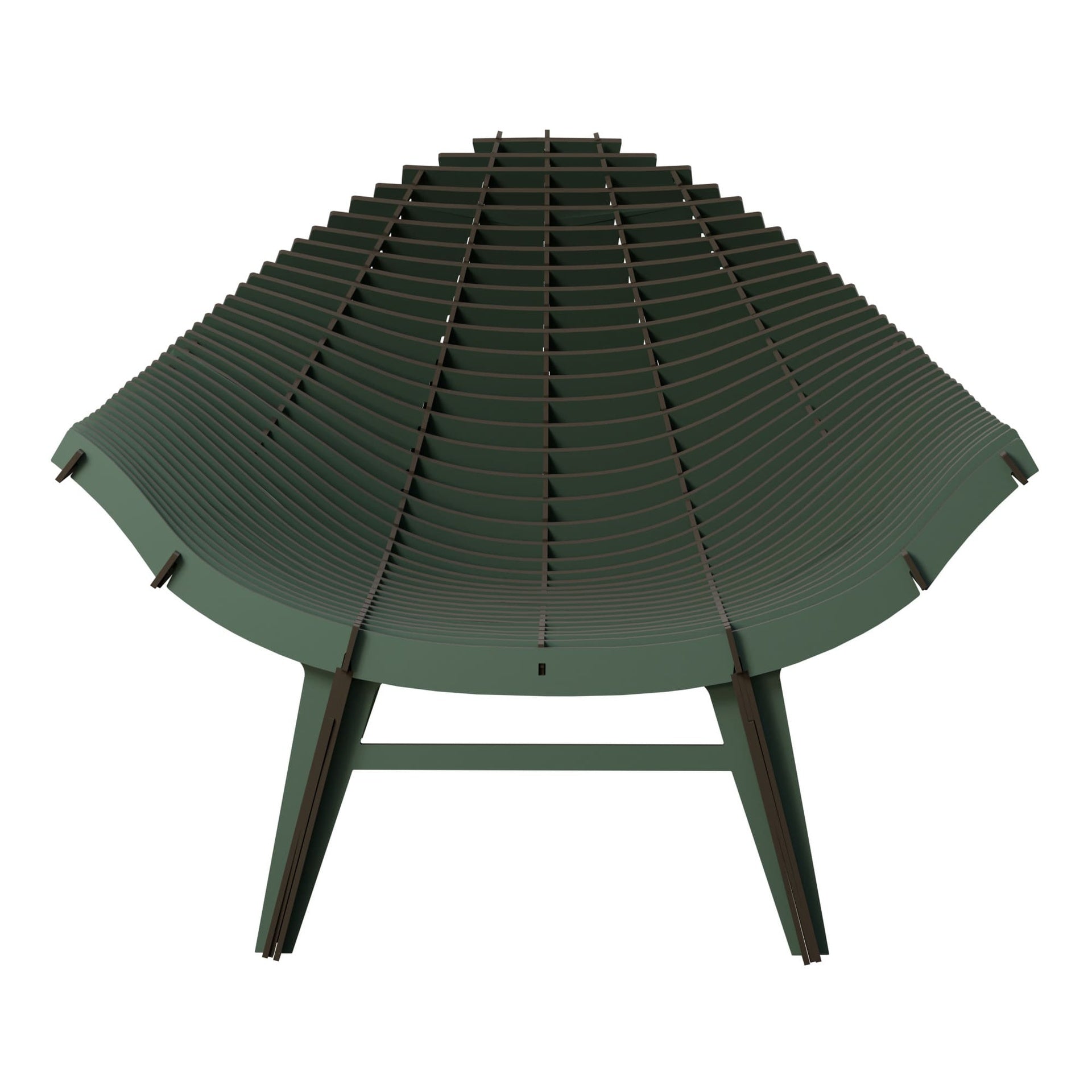 Outdoor armchair MANTA green