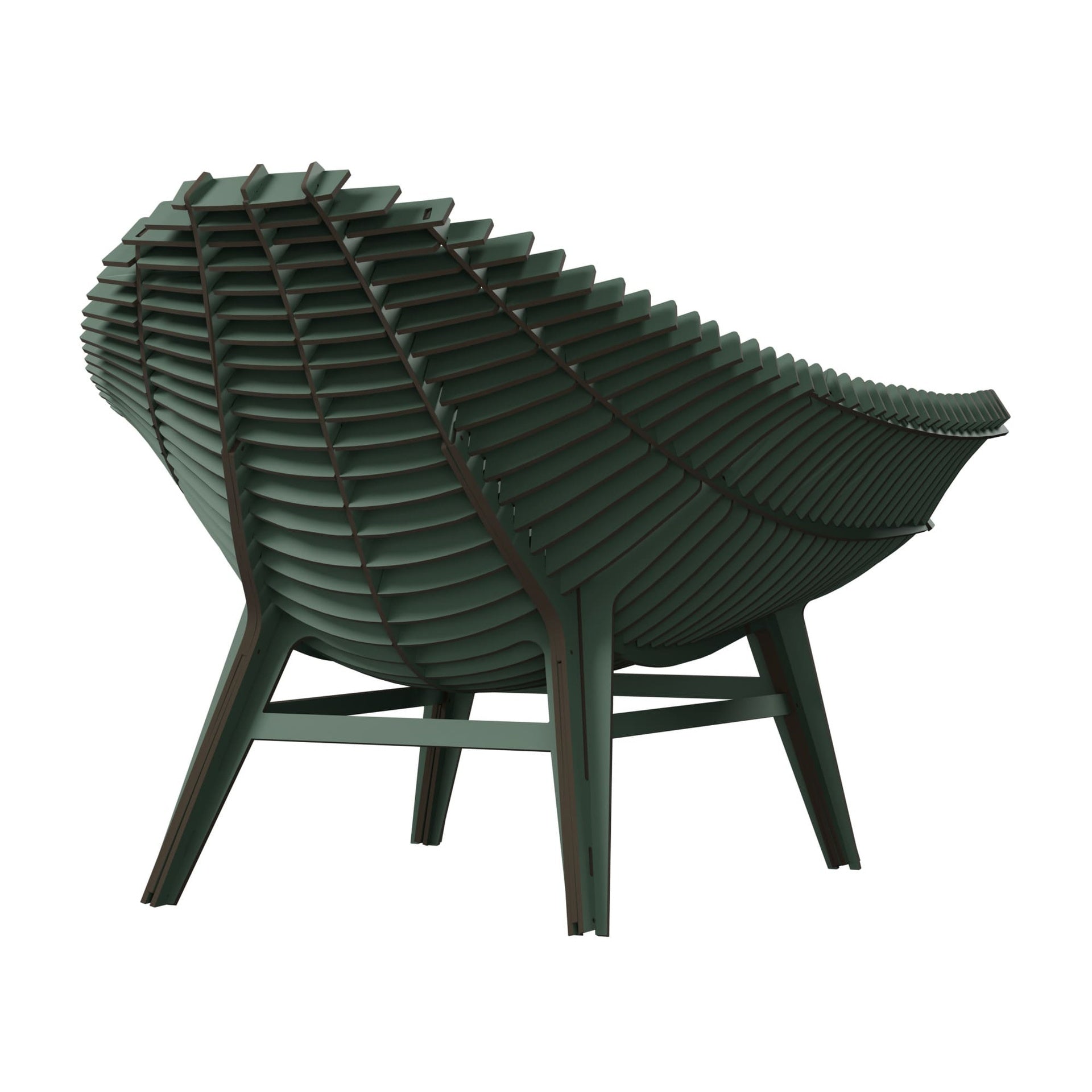 Outdoor armchair MANTA green
