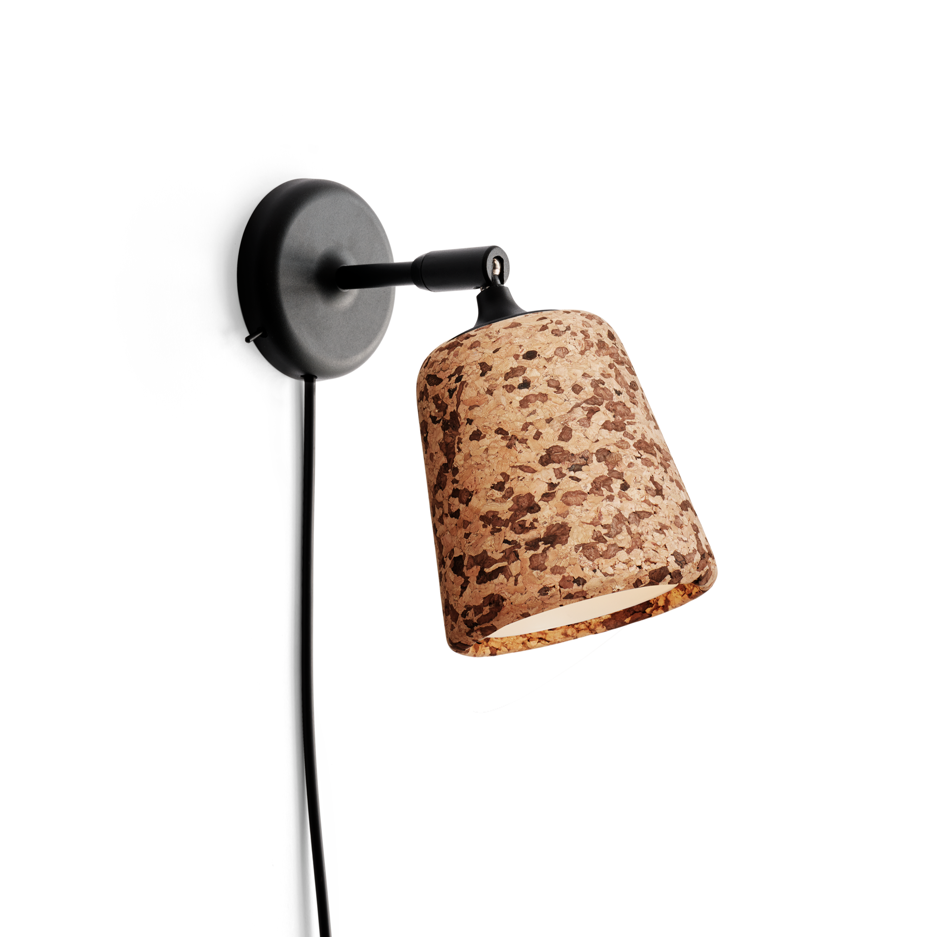 Wall lamp material mix cork