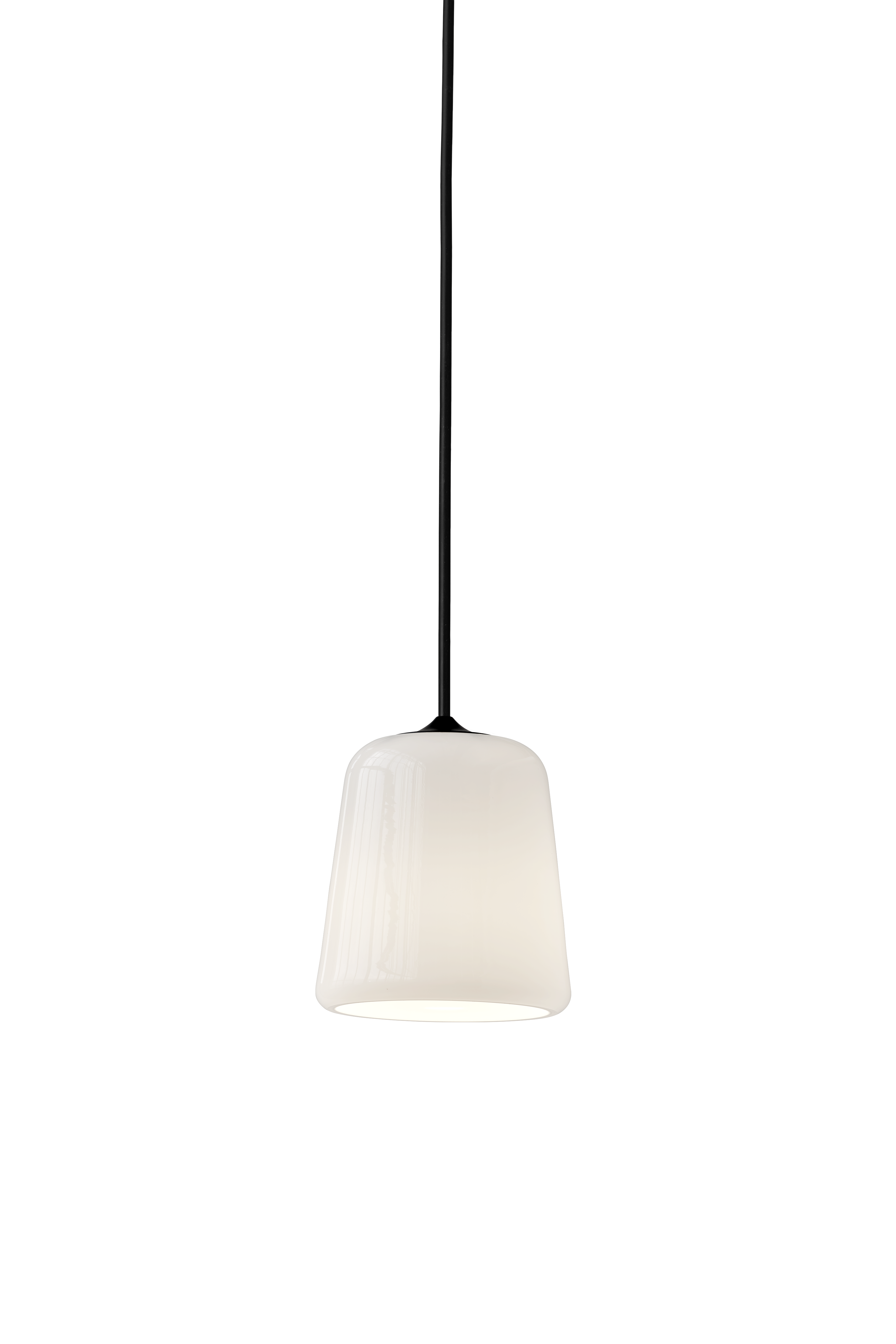 Hanging lamp white iridescent material