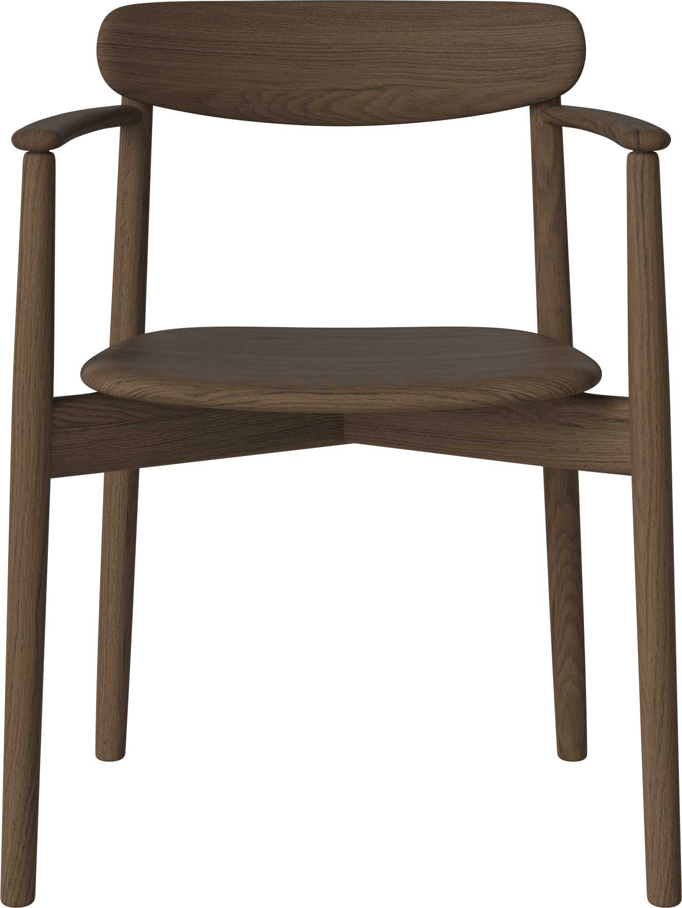 Chair with armrests Merge dark oak wood