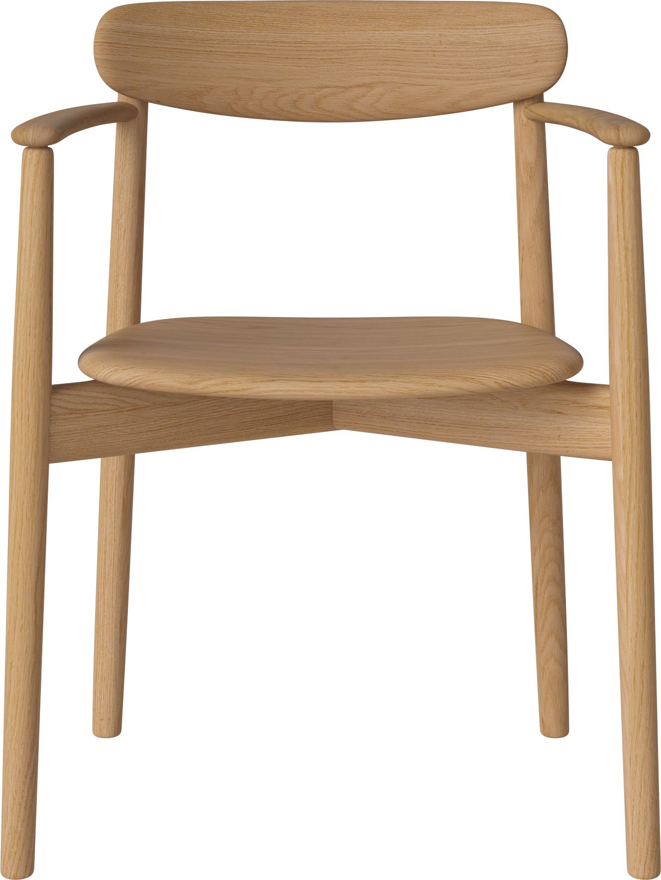 Chair with armrests Merge oak wood