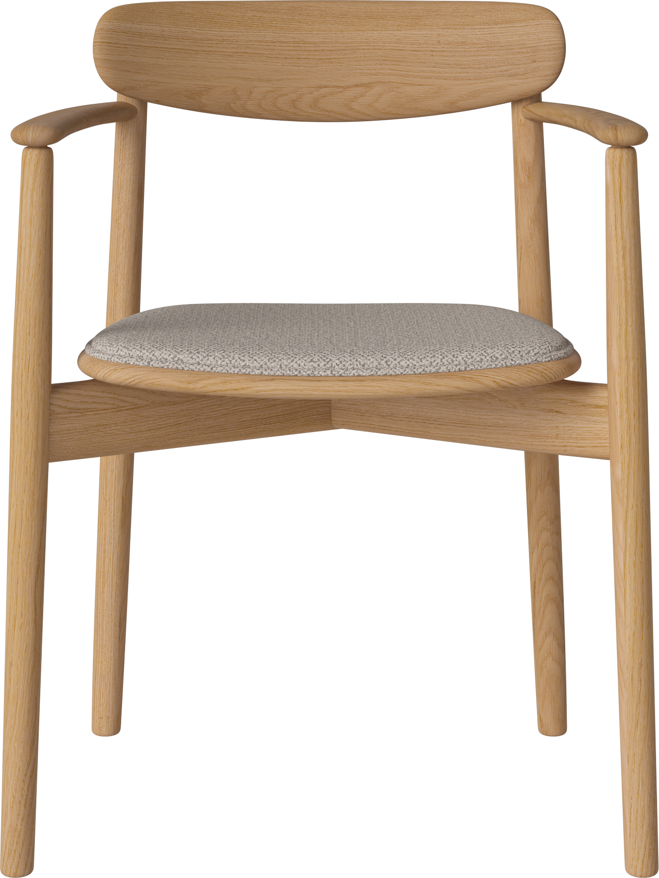 Chair with armrests Merge oak wood