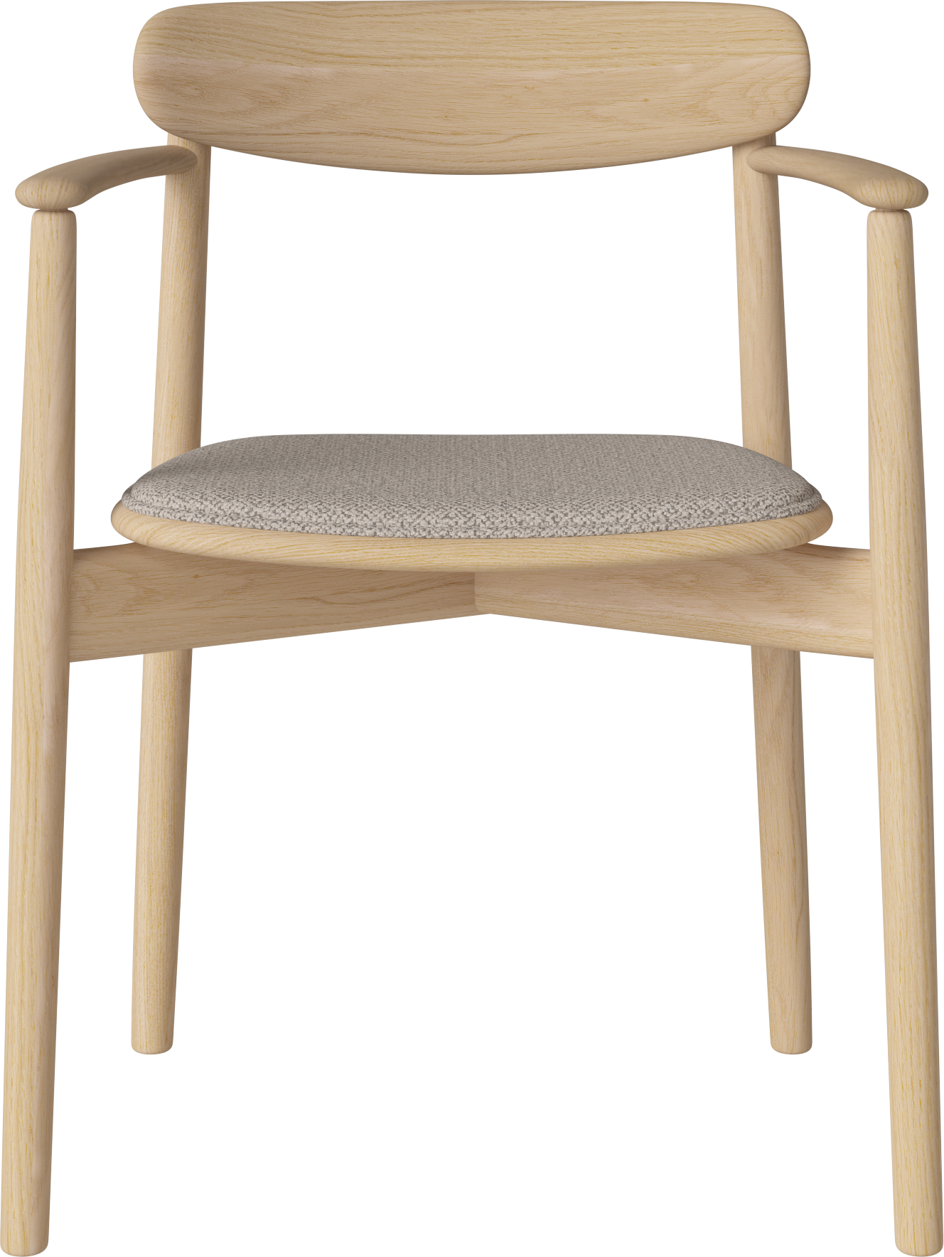 Chair with armrests Merge Balted Oak wood