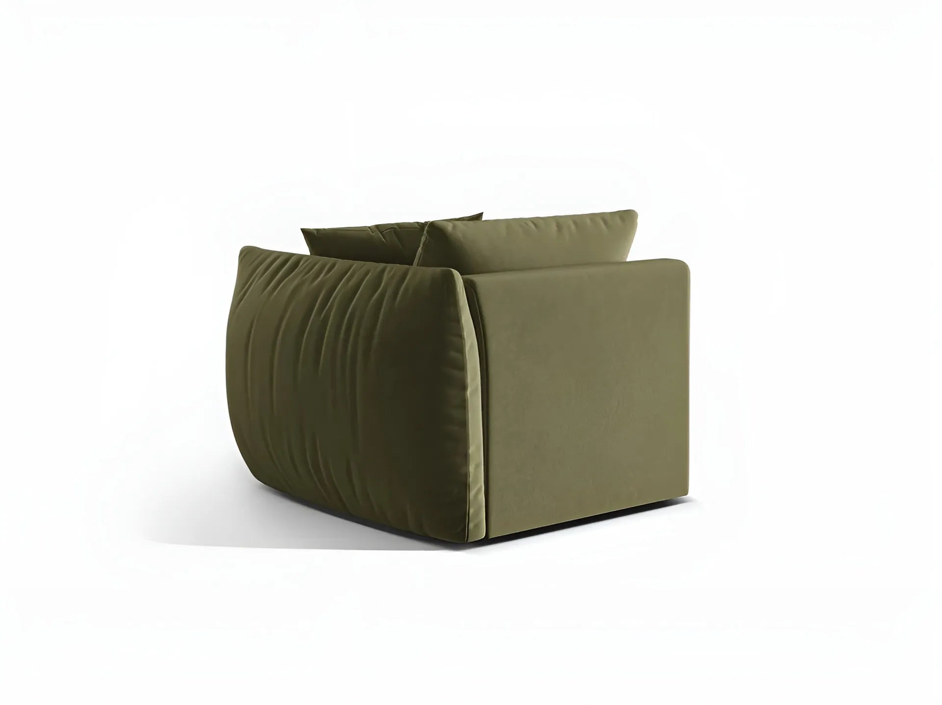 CHRIS Velvet Modular Sofa - Right Element Light Green