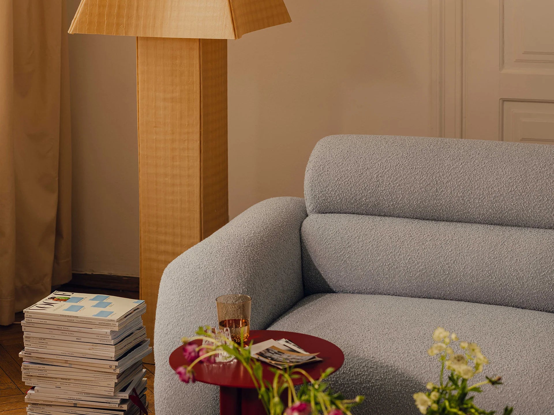 NEO Modular Sofa - Right Side Module in Blue Boucle