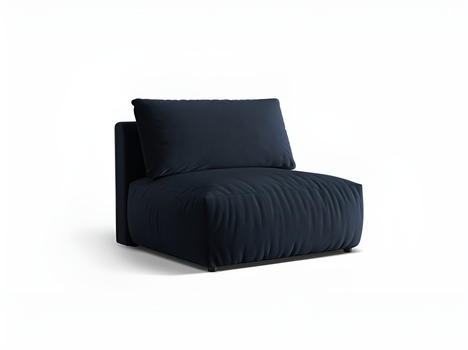 CHRIS Velvet Modular Sofa - Wide Central Element Royal Blue