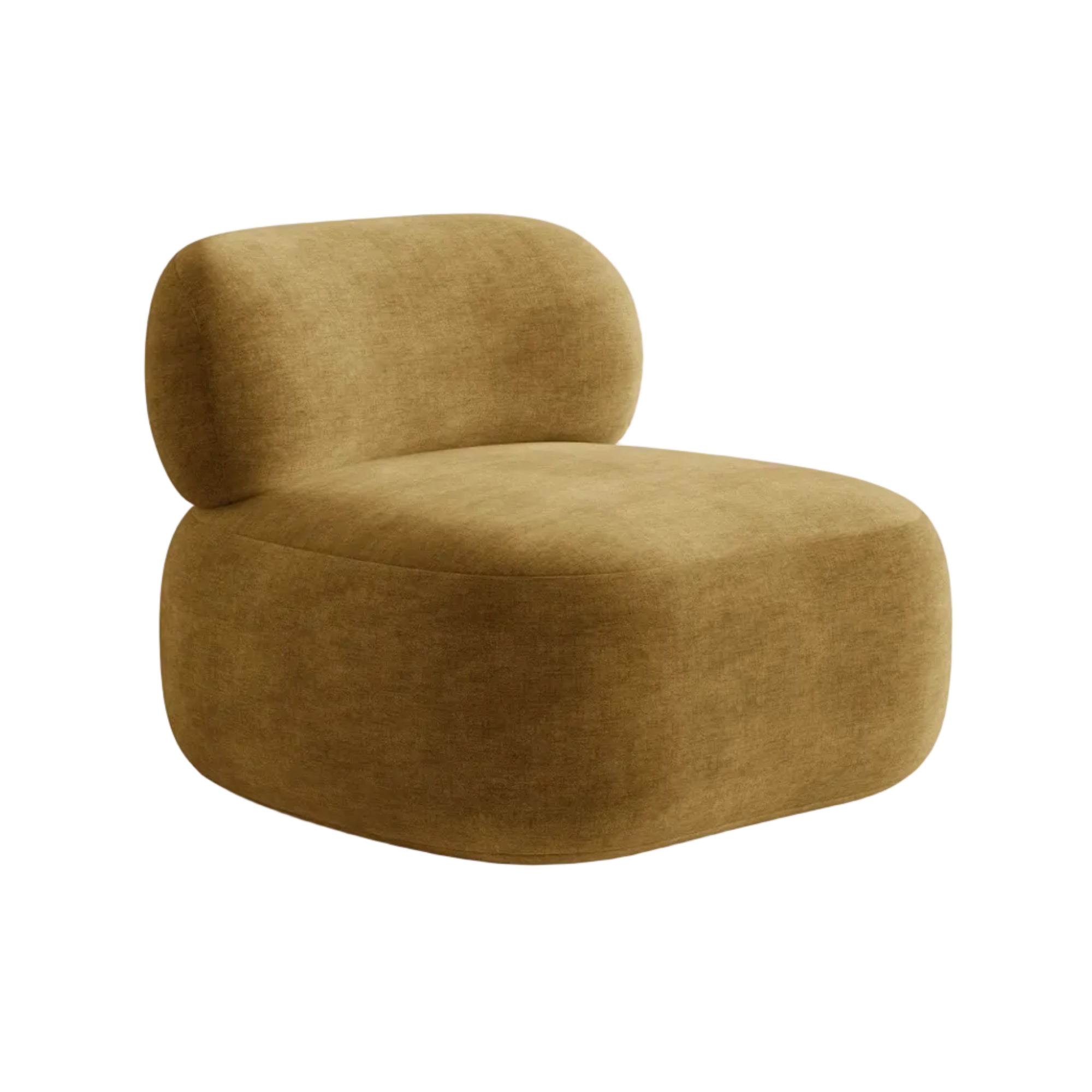 AURA Armchair in Mustard Chenille
