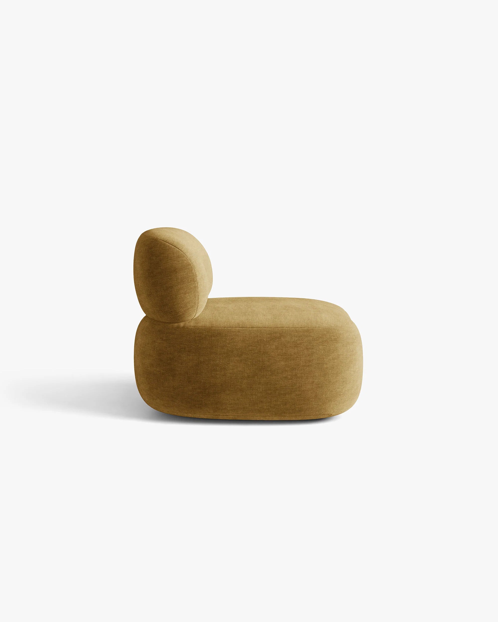 AURA Armchair in Mustard Chenille