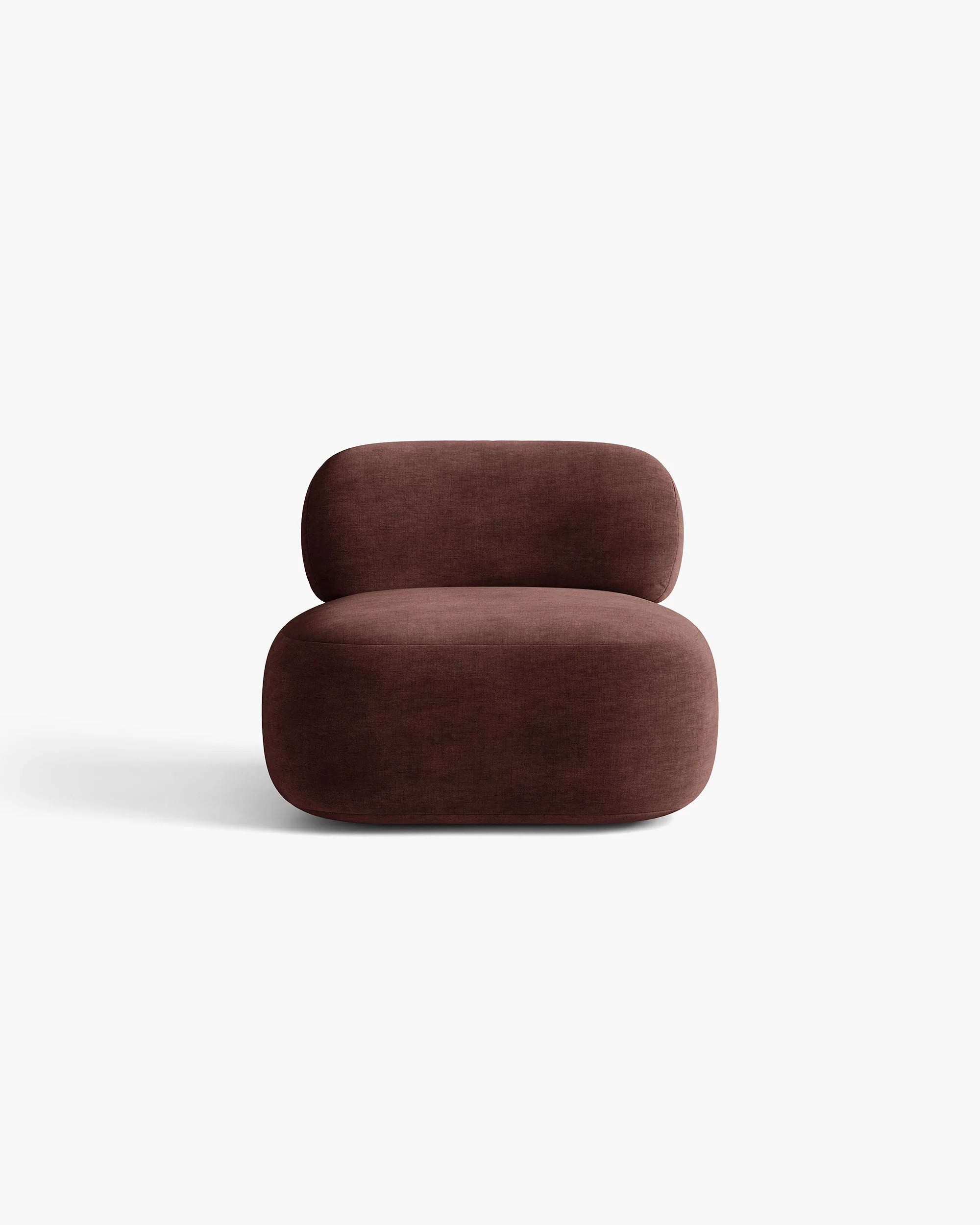 AURA Armchair in Cherry Chenille