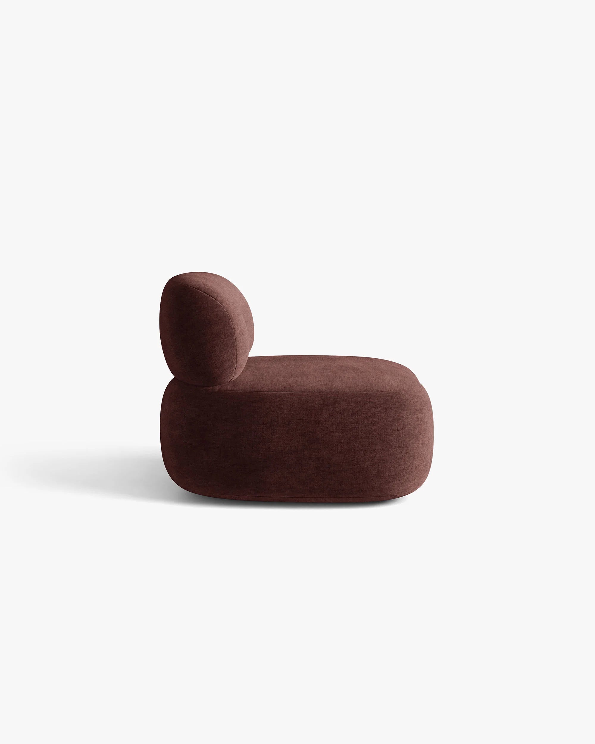 AURA Armchair in Cherry Chenille