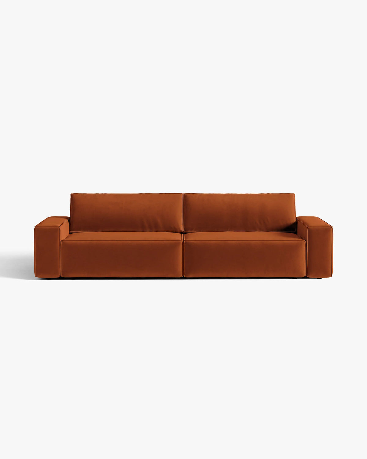 JODIE Brick Velvet 3-Seater Sofa with Sleeping Function