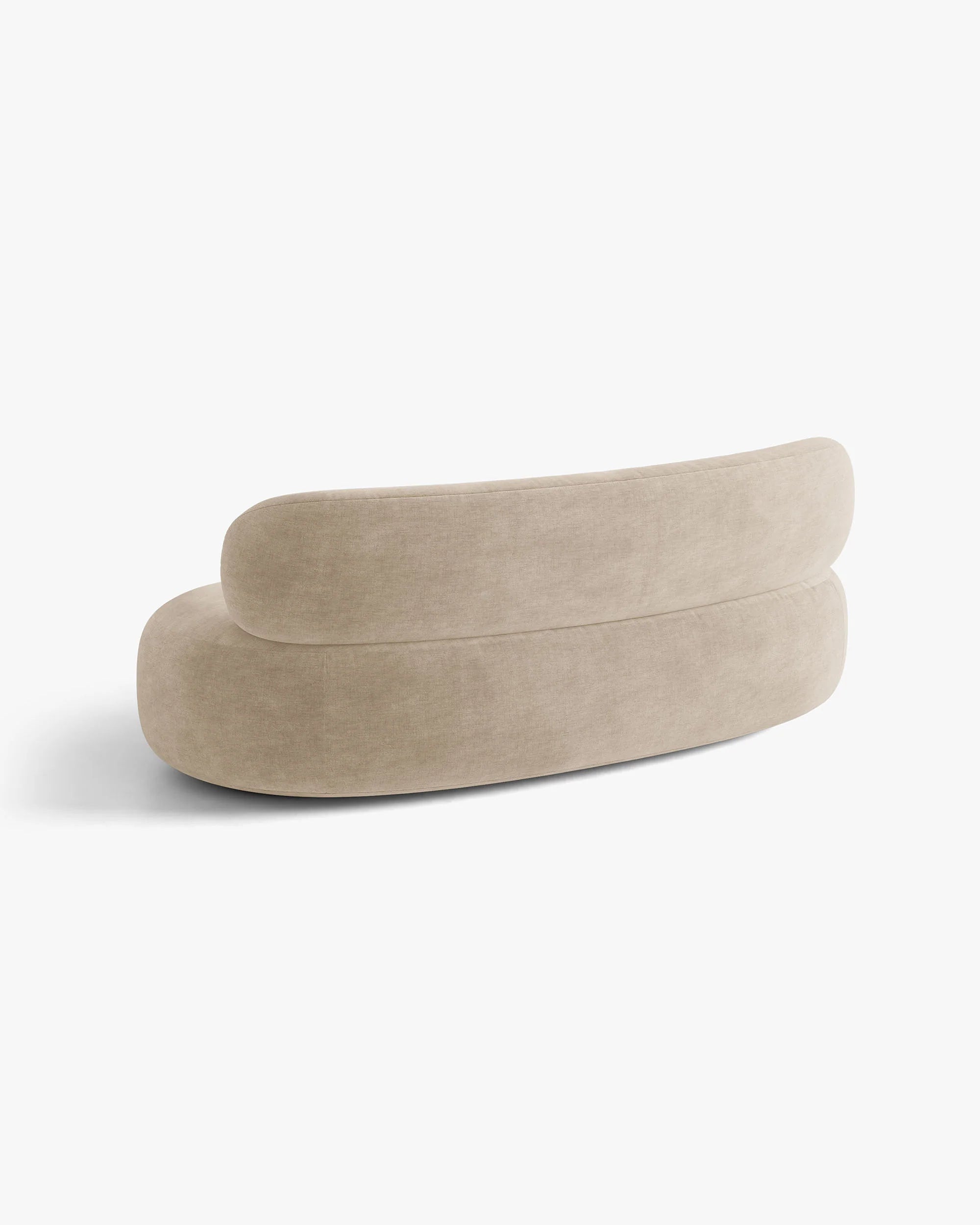 AURA Beige Chenille 3-Seater Sofa