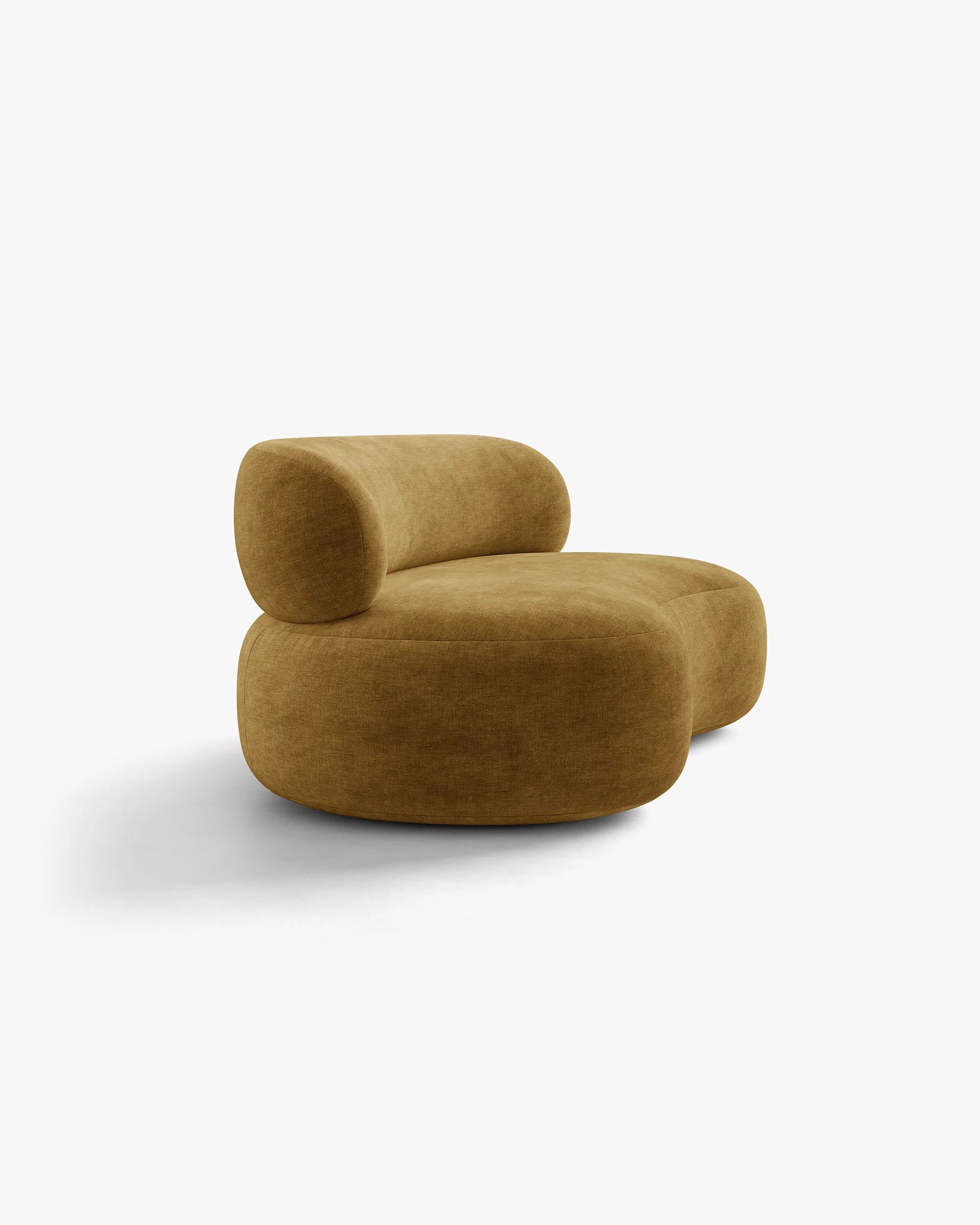 AURA 3-Seater Sofa in Mustard Chenille