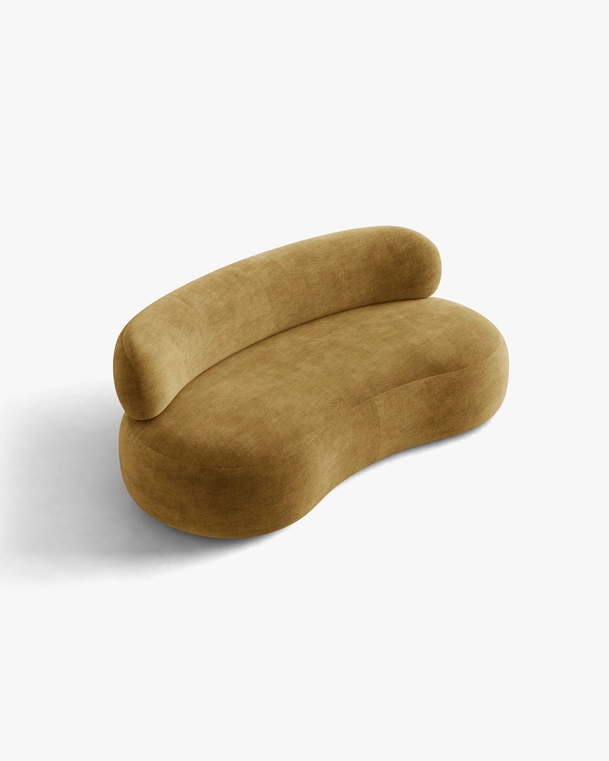AURA 3-Seater Sofa in Mustard Chenille