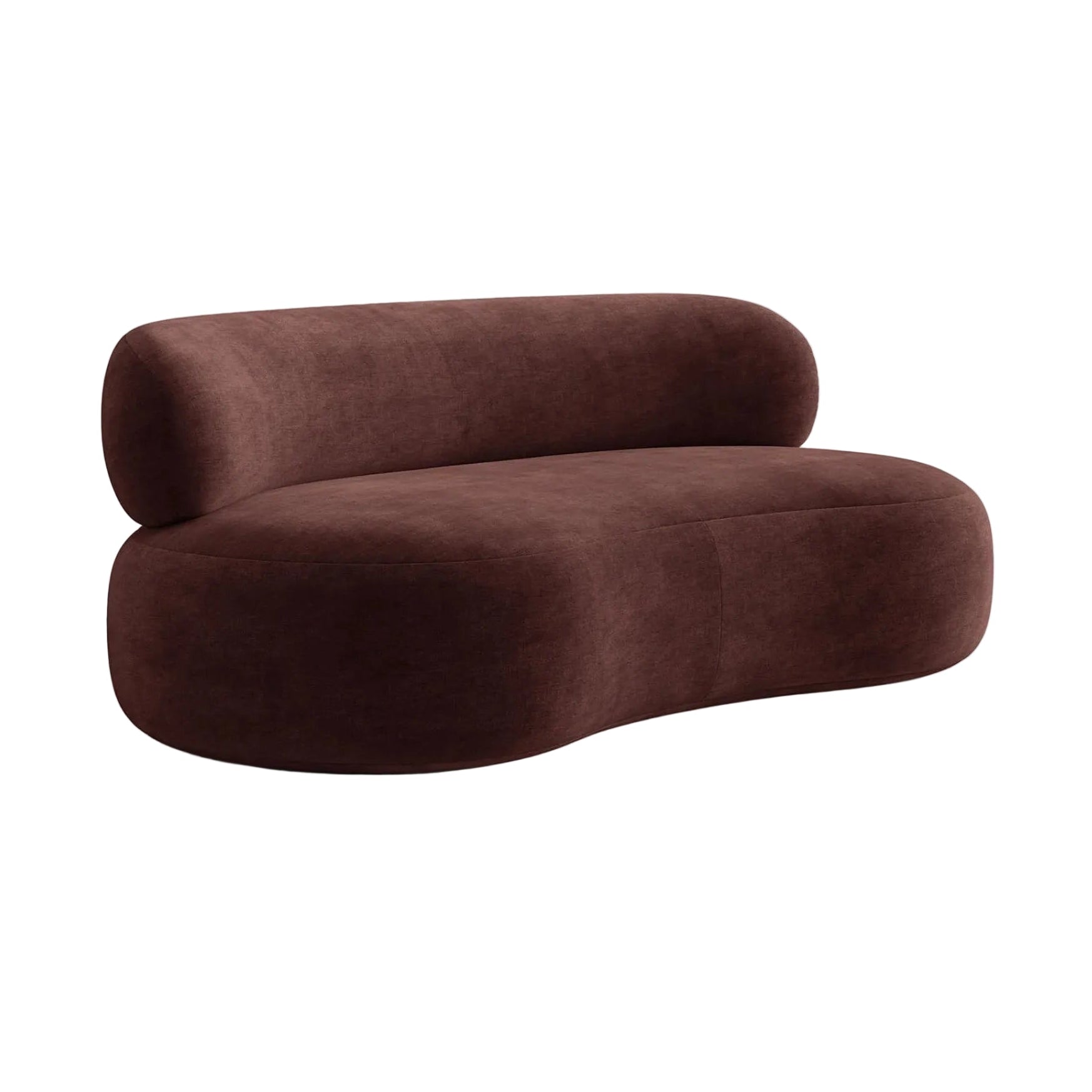 3-Seater Sofa AURA in Cherry Chenille