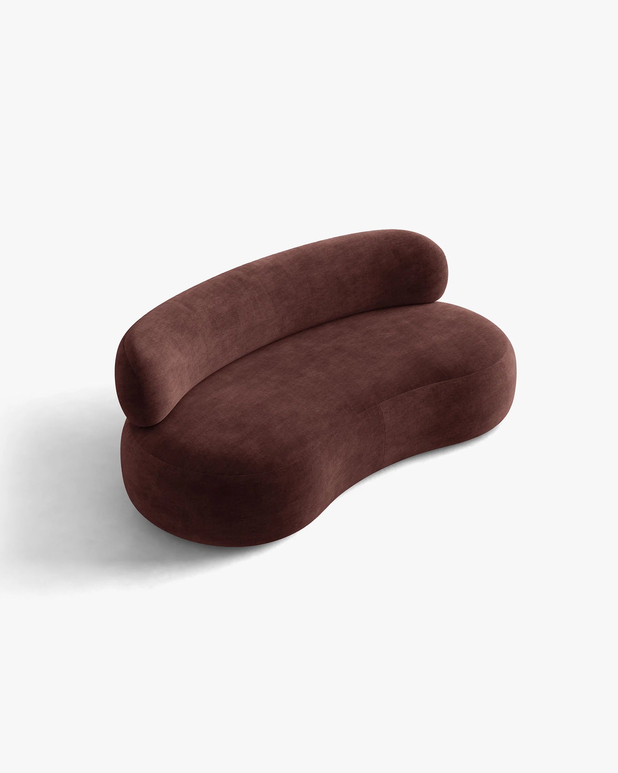 3-Seater Sofa AURA in Cherry Chenille