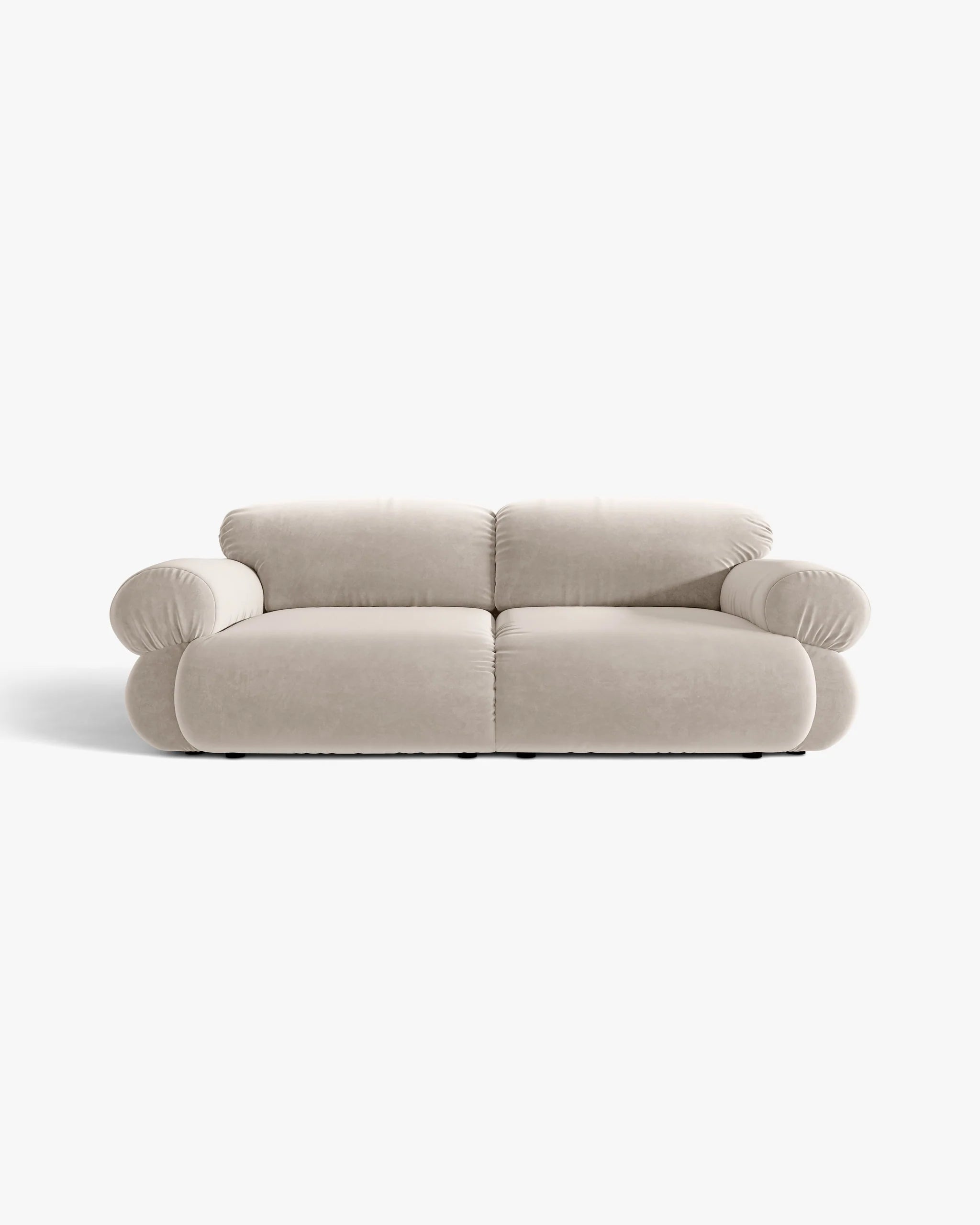 3-Seater Velvet Sofa OPHELIA Beige
