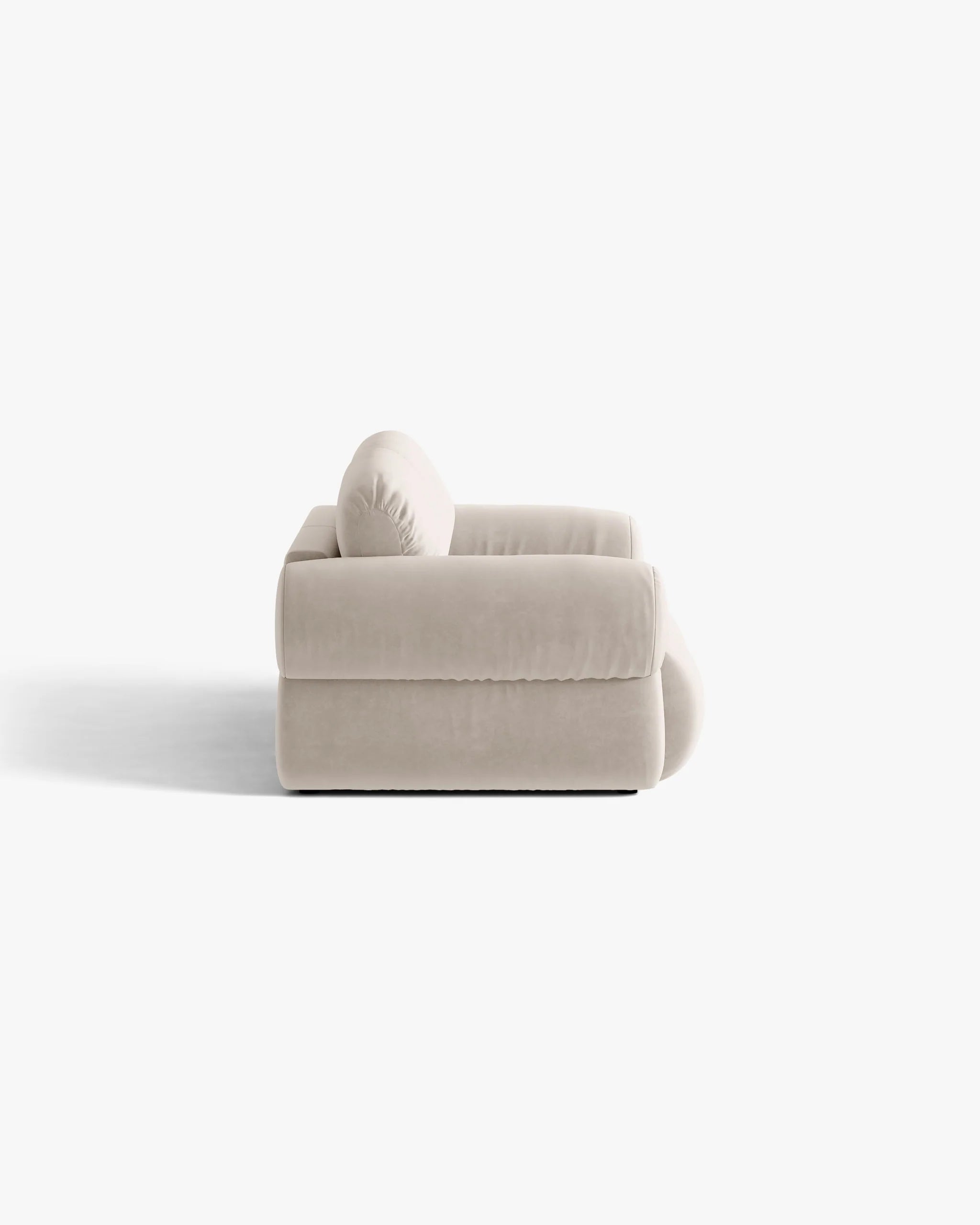 3-Seater Velvet Sofa OPHELIA Beige