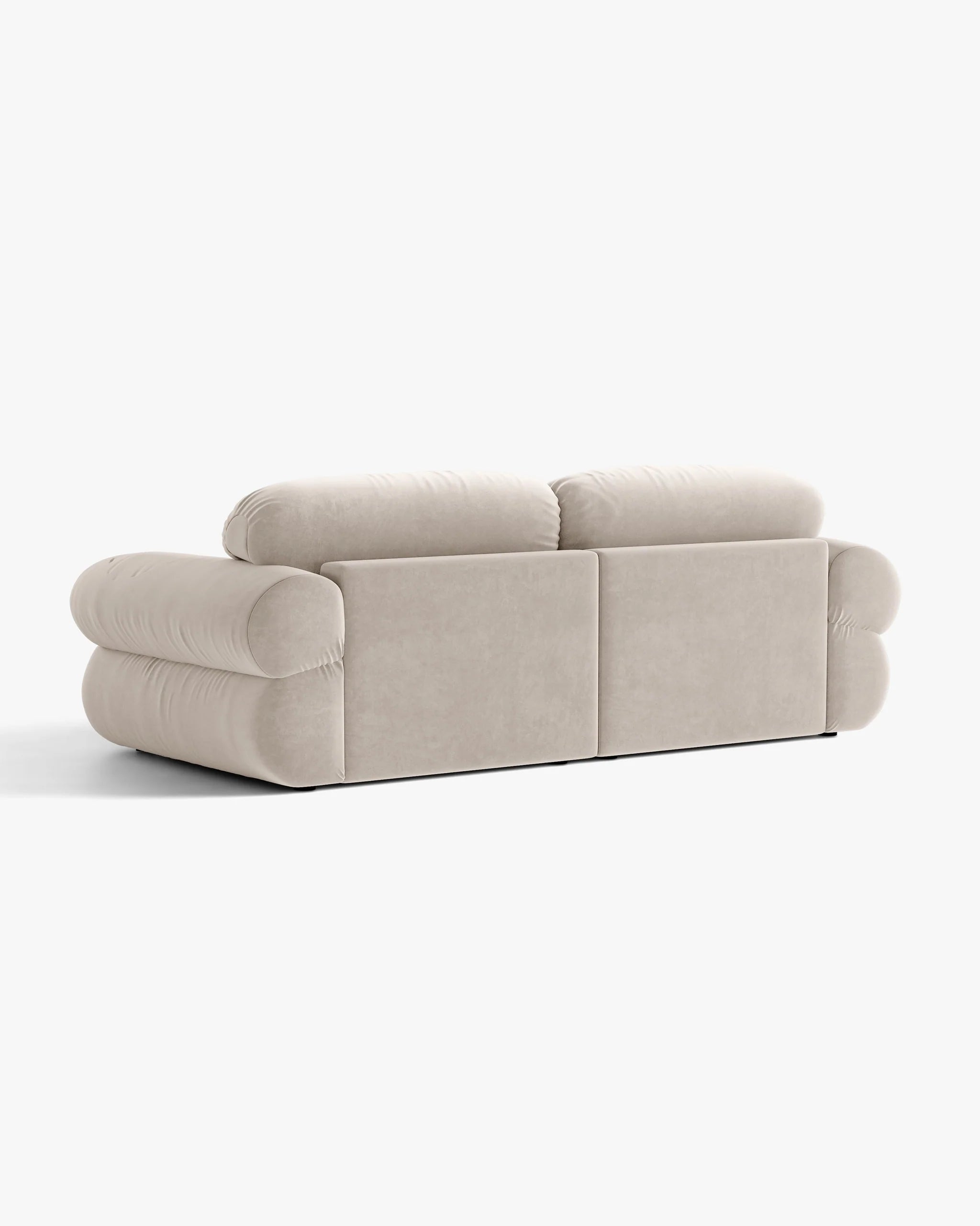 3-Seater Velvet Sofa OPHELIA Beige