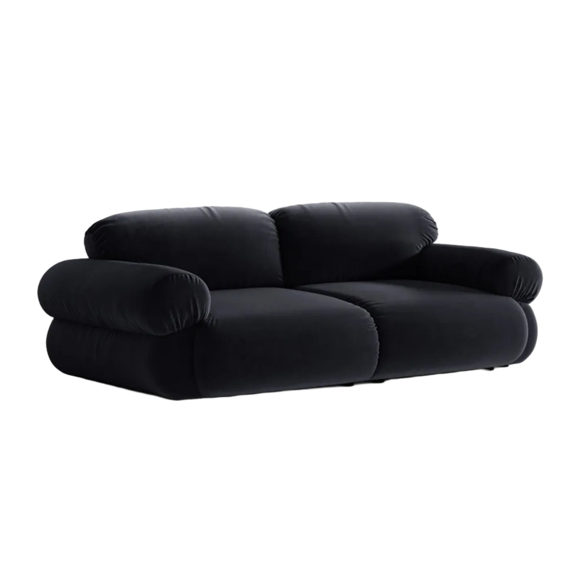 3-Seater Velvet Sofa OPHELIA in Royal Blue