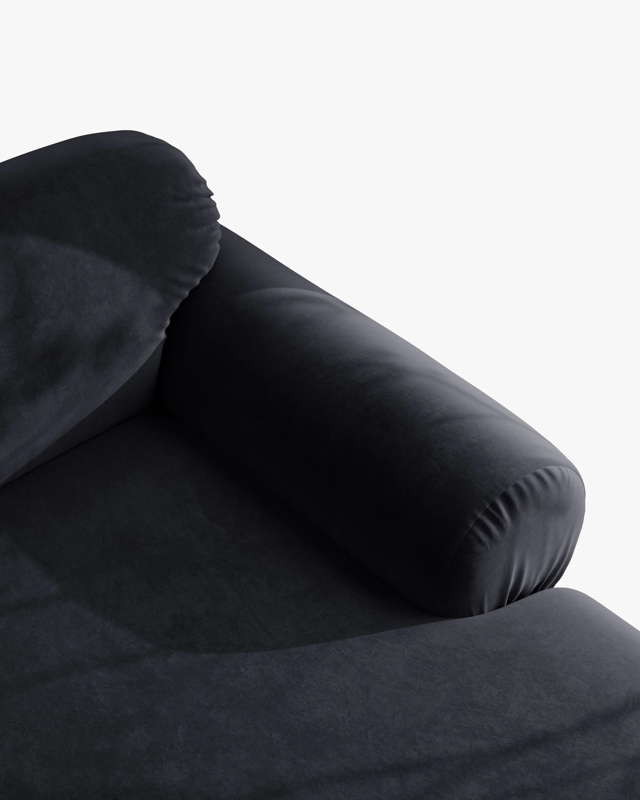 3-Seater Velvet Sofa OPHELIA in Royal Blue