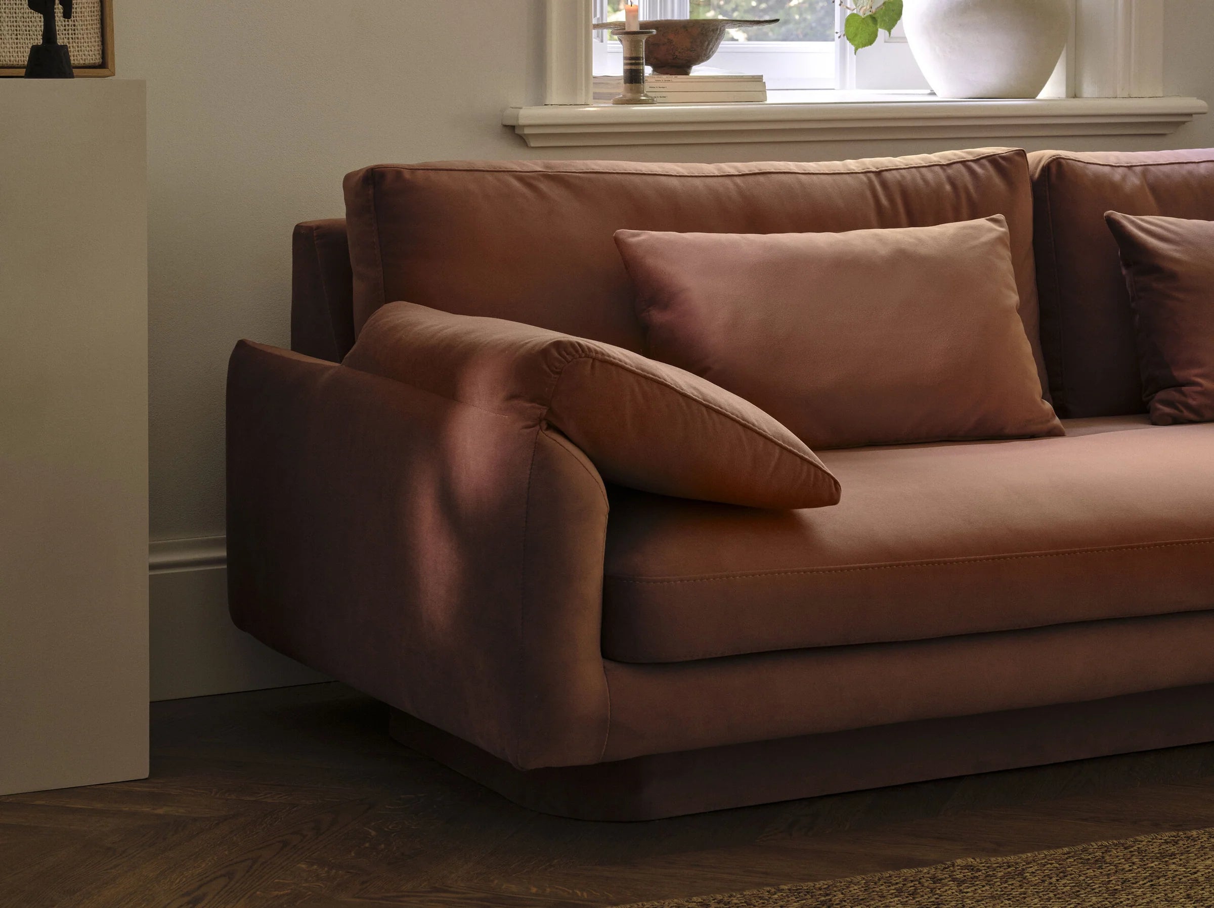 Right-sided corner of 4-person light beige Torino