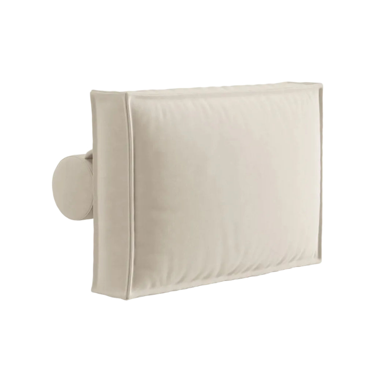 NURIA decorative velvet cushion light beige