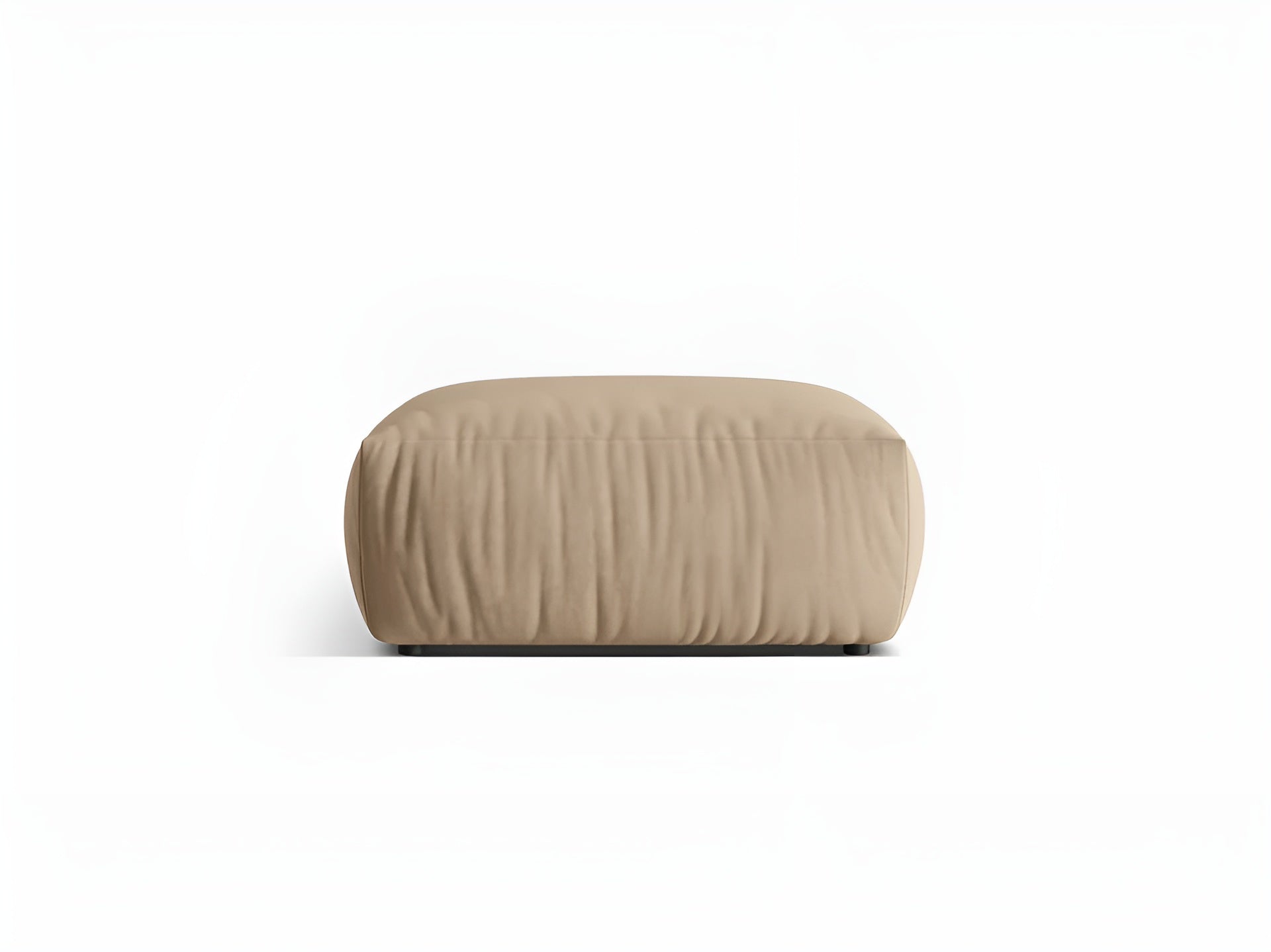 Samt Pouf CHRIS sandfarben