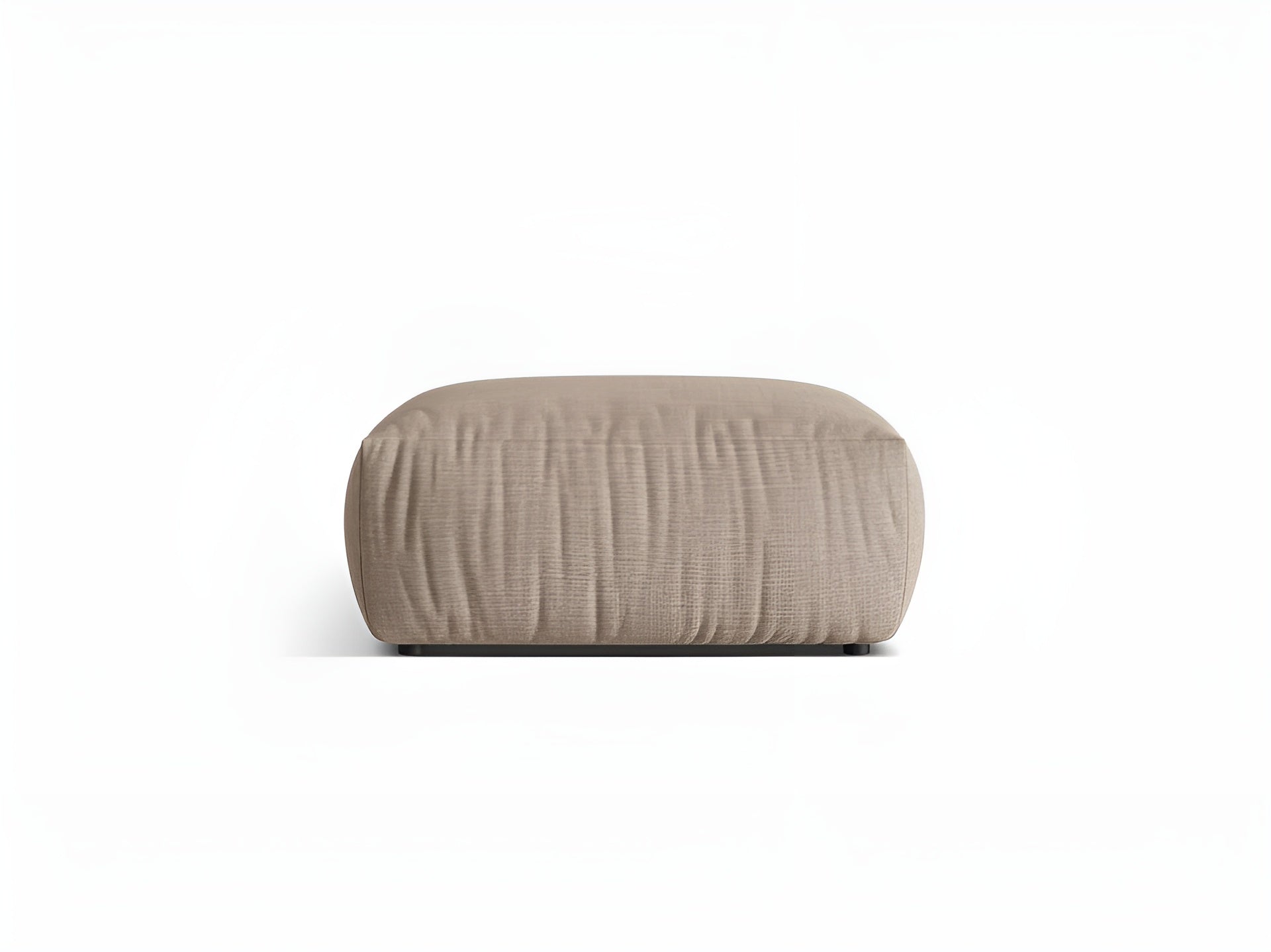 Puf CHRIS sandfarbener Chenille
