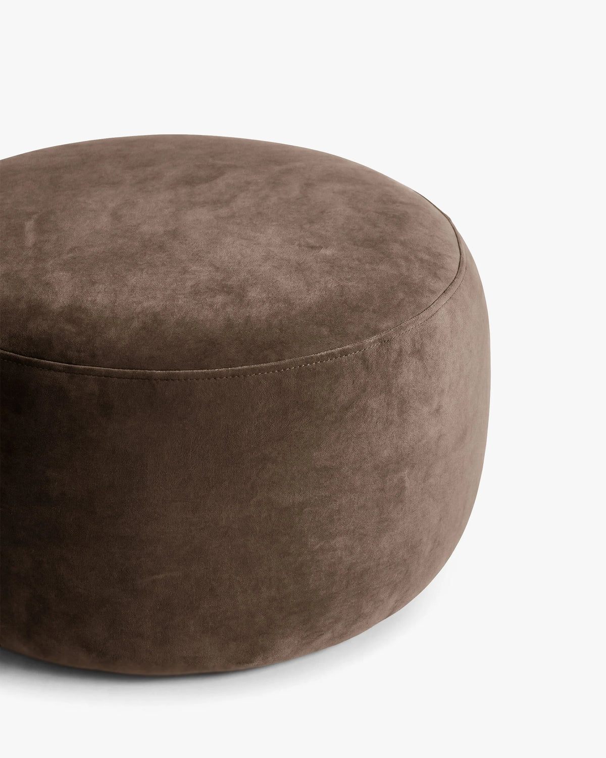 Velvet pouf AMALTA chocolate
