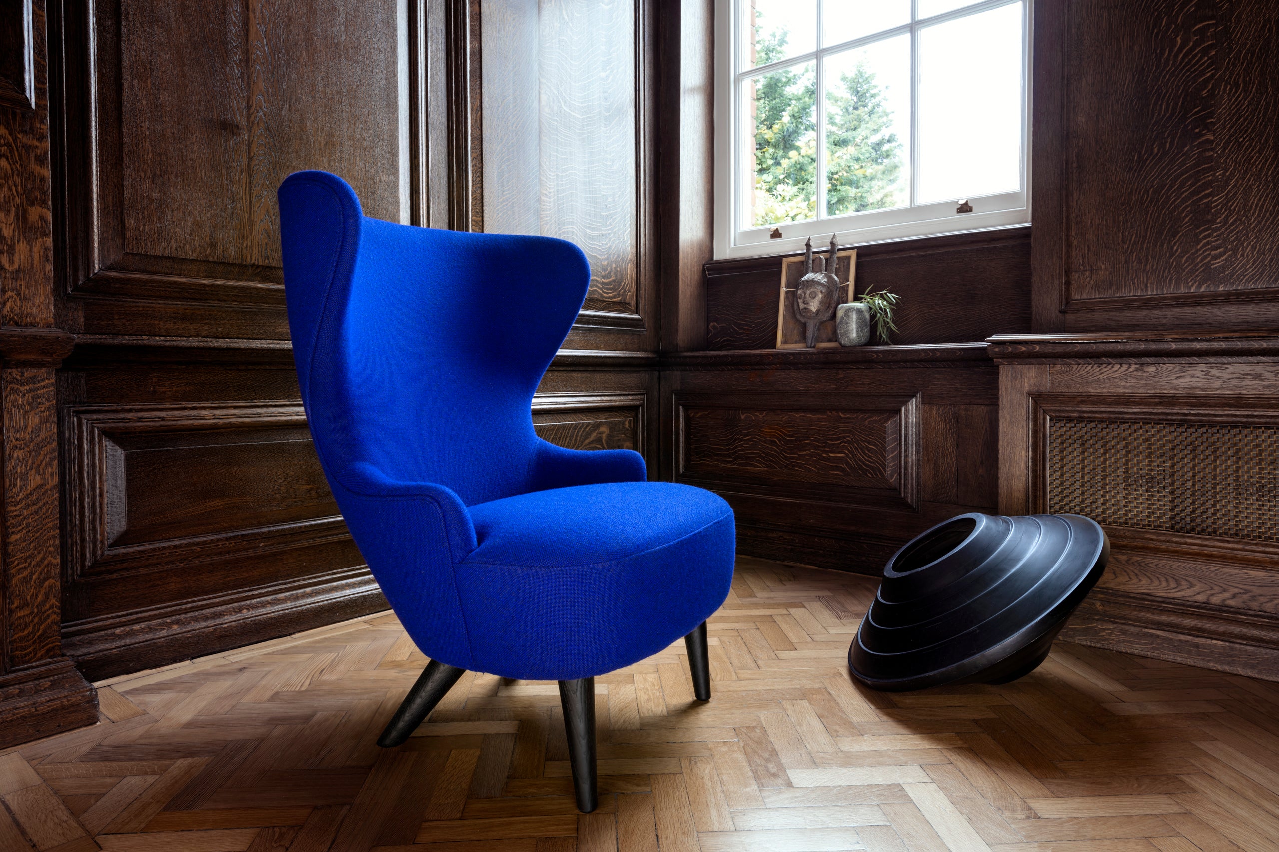 Wingback Micro Upholstered armchair [Julia]