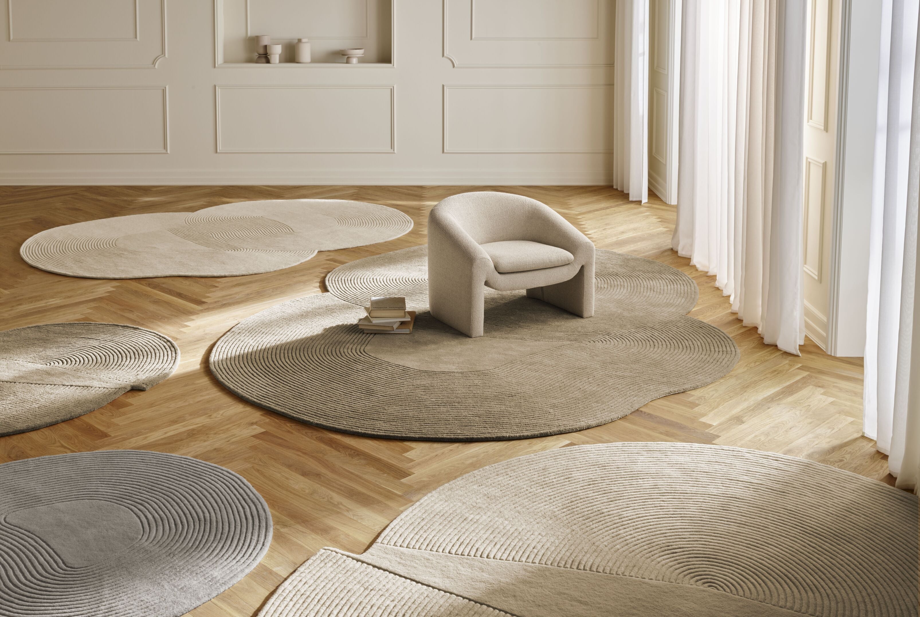 Zen Split rug cream