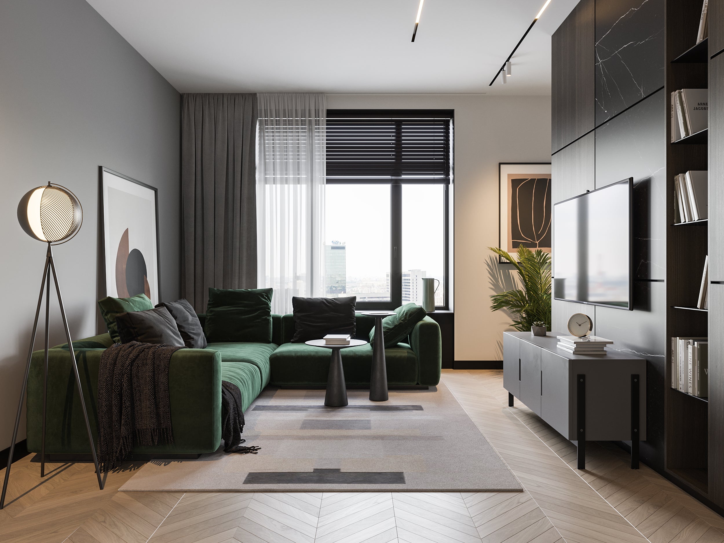 Stehlampe MONDO schwarz