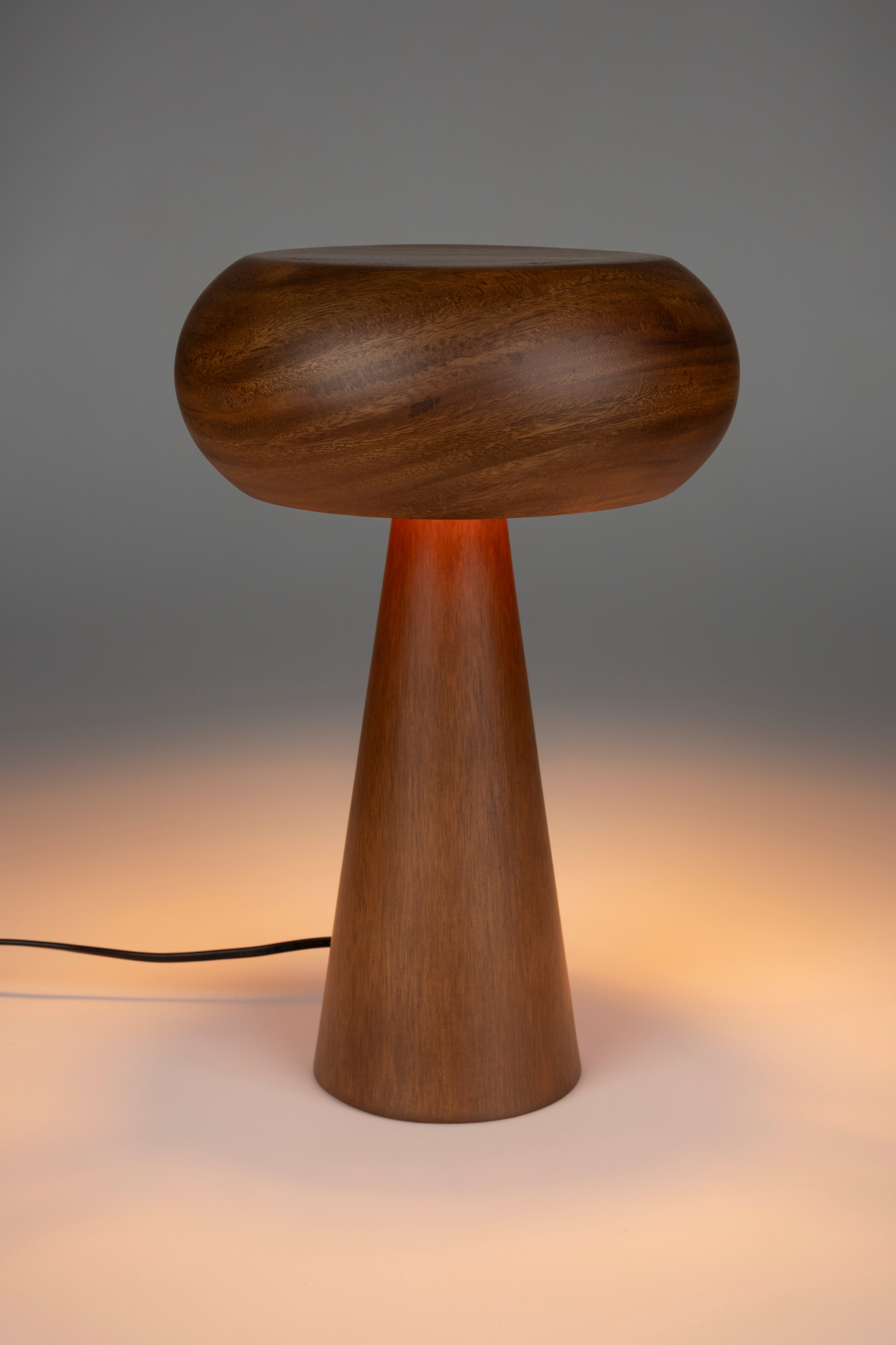 Lampa stołowa MOREL fornir akacjowy