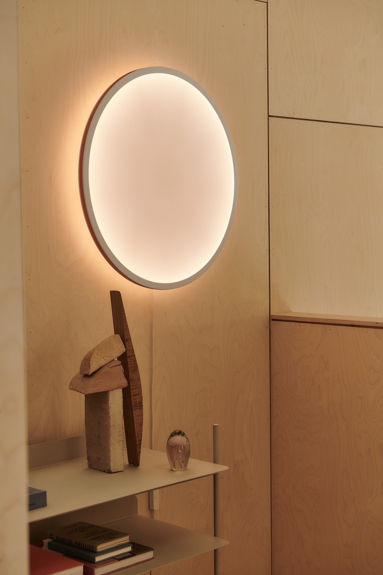Wall Lamp CALM White with Gray Trim