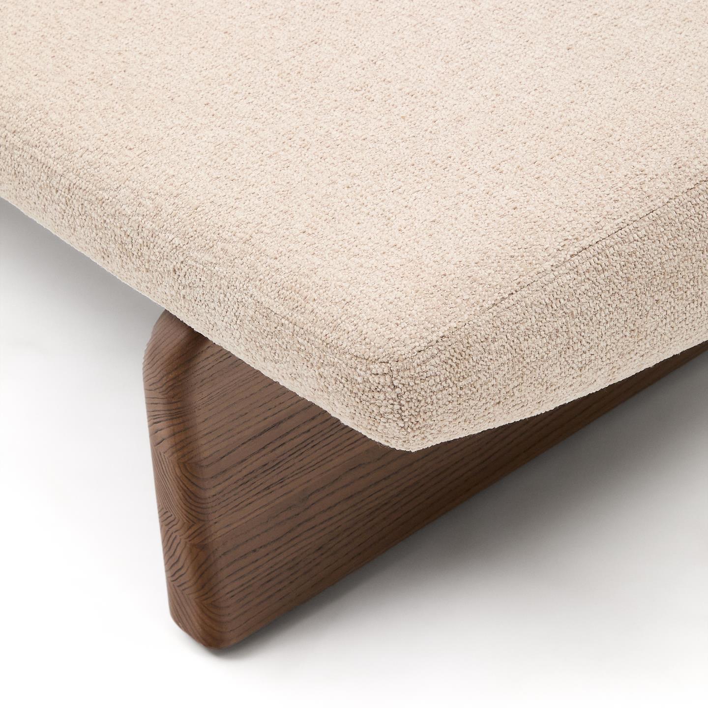 TOPAZ daybed in beige chenille with a dark ash base