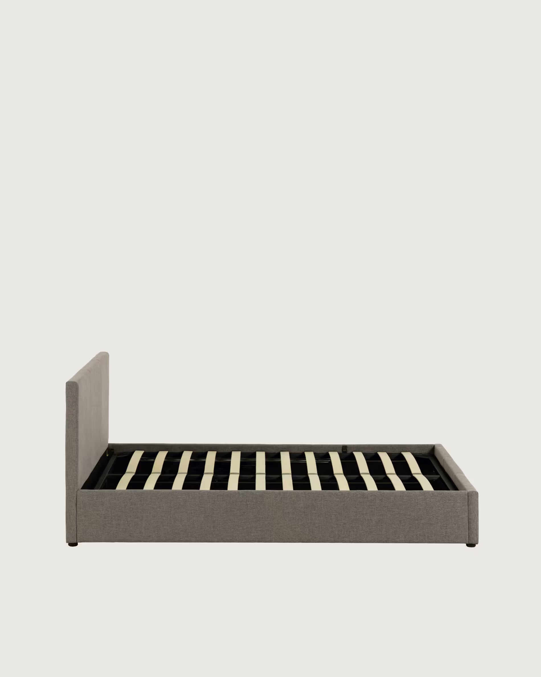 NAHIRI gray bed with storage