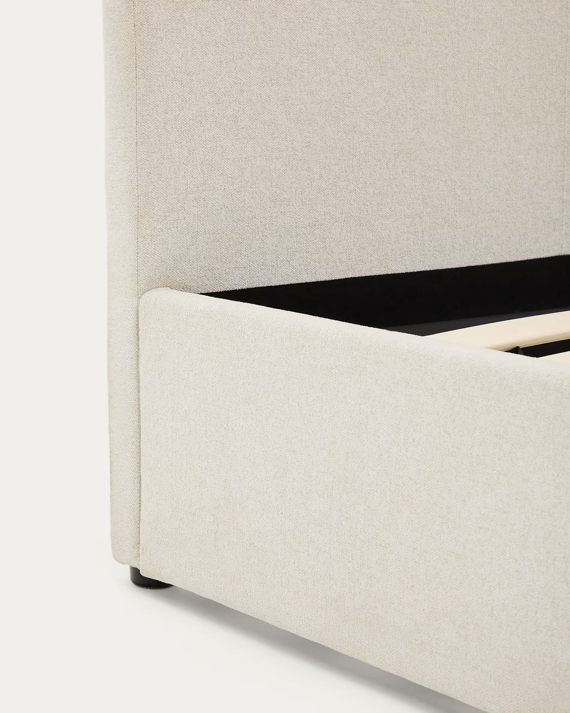 NAHIRI Beige Bed with Storage
