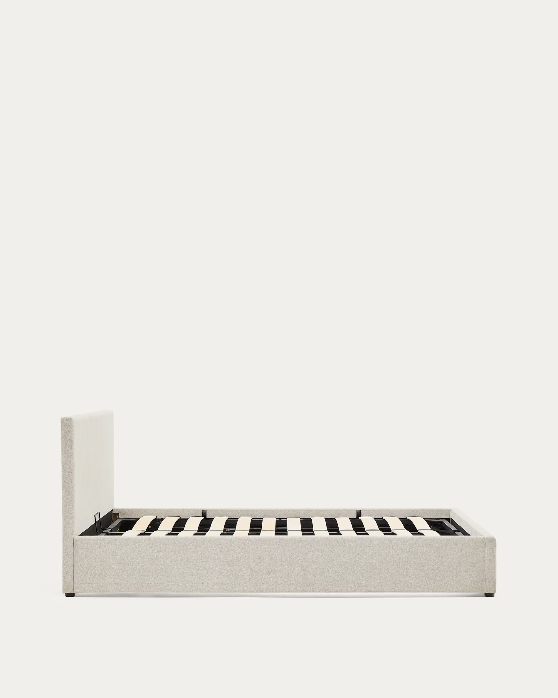 NAHIRI Beige Bed with Storage