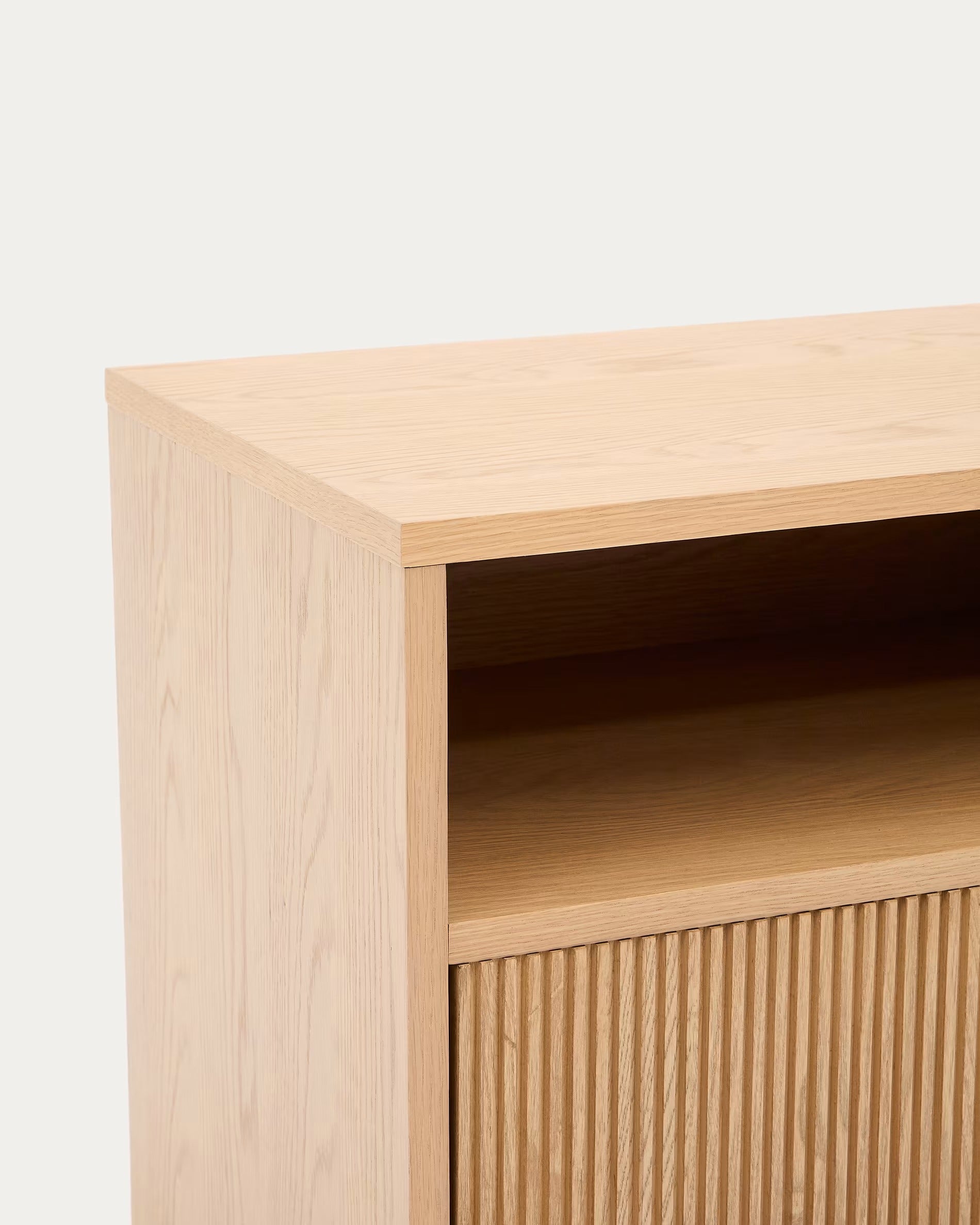 HELVINE Nightstand Oak Veneer