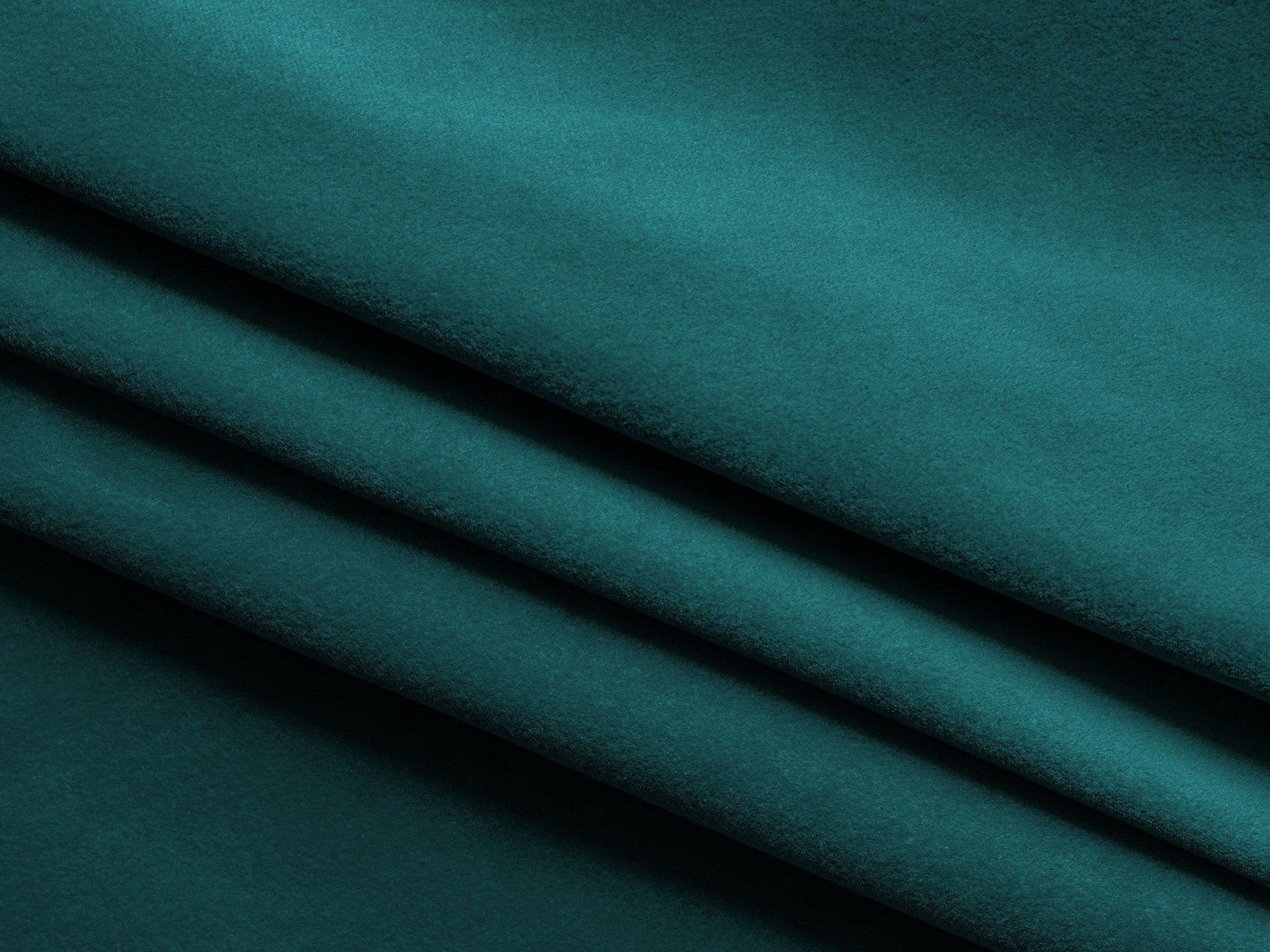 Velvet panoramic corner sofa with sleeping function NANEA sea green