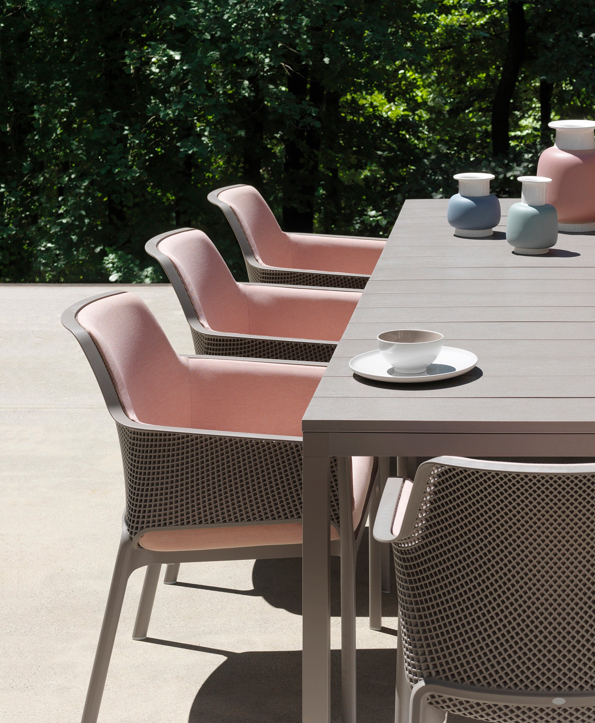 NET RELAX outdoor armchair white