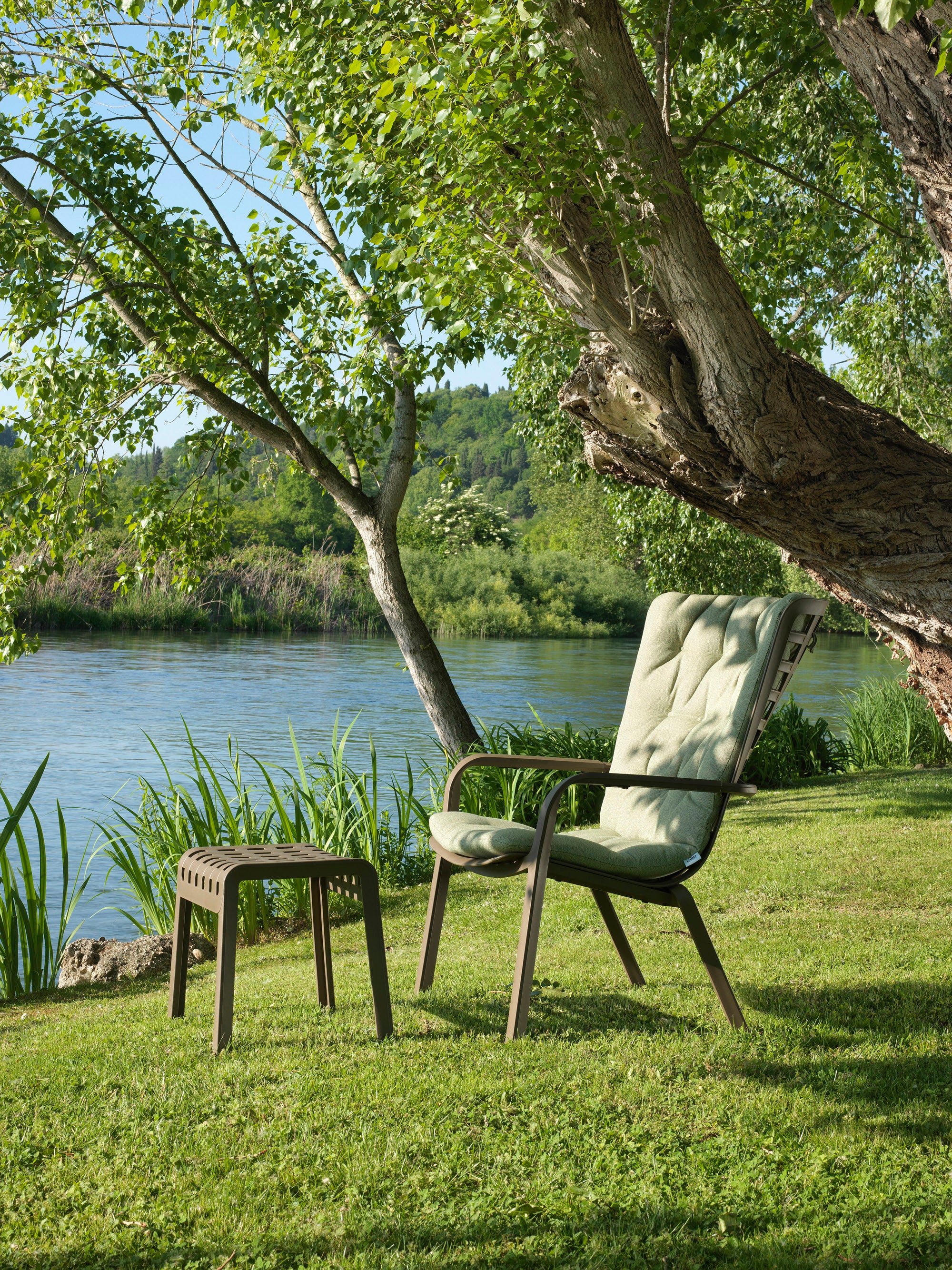 Outdoor Footrest POGGIO anthracite