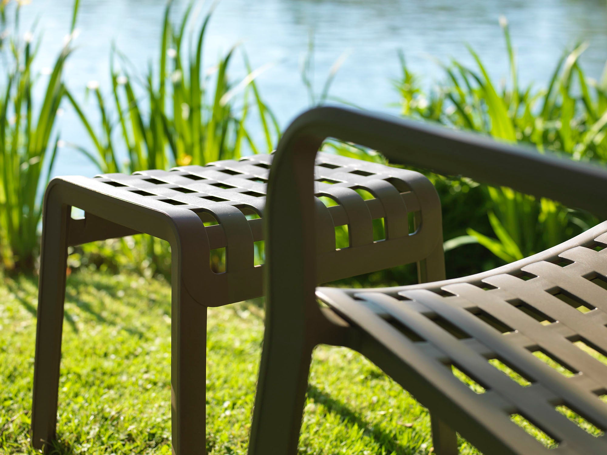 Outdoor Footrest POGGIO anthracite