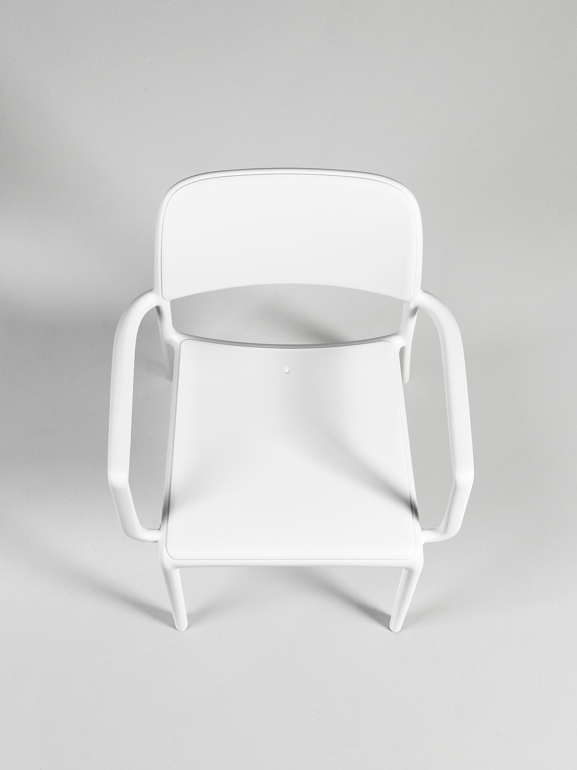 RIVA Red Outdoor Chair with Armrests